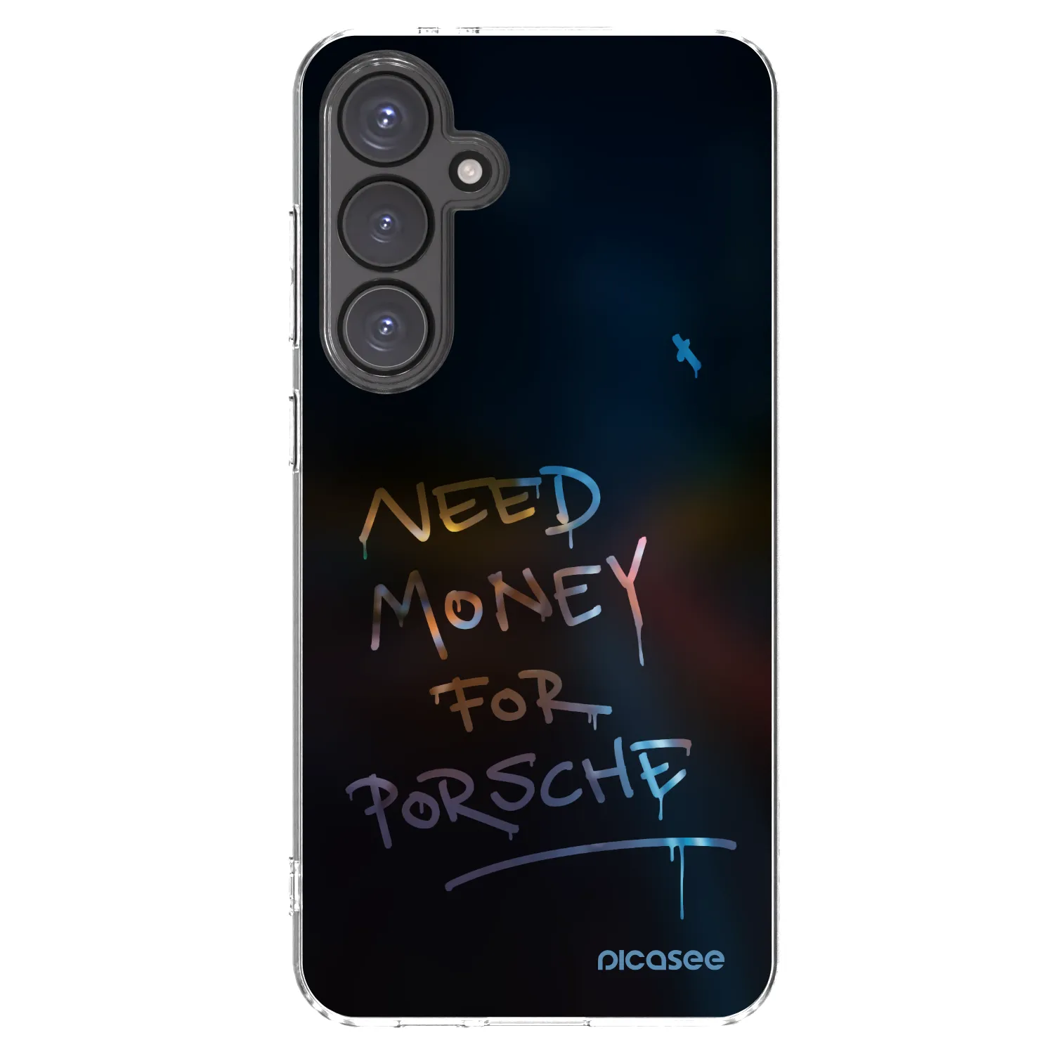 Picasee silikonowe przeźroczyste etui na Samsung Galaxy S24 FE S721B - Neon Nights