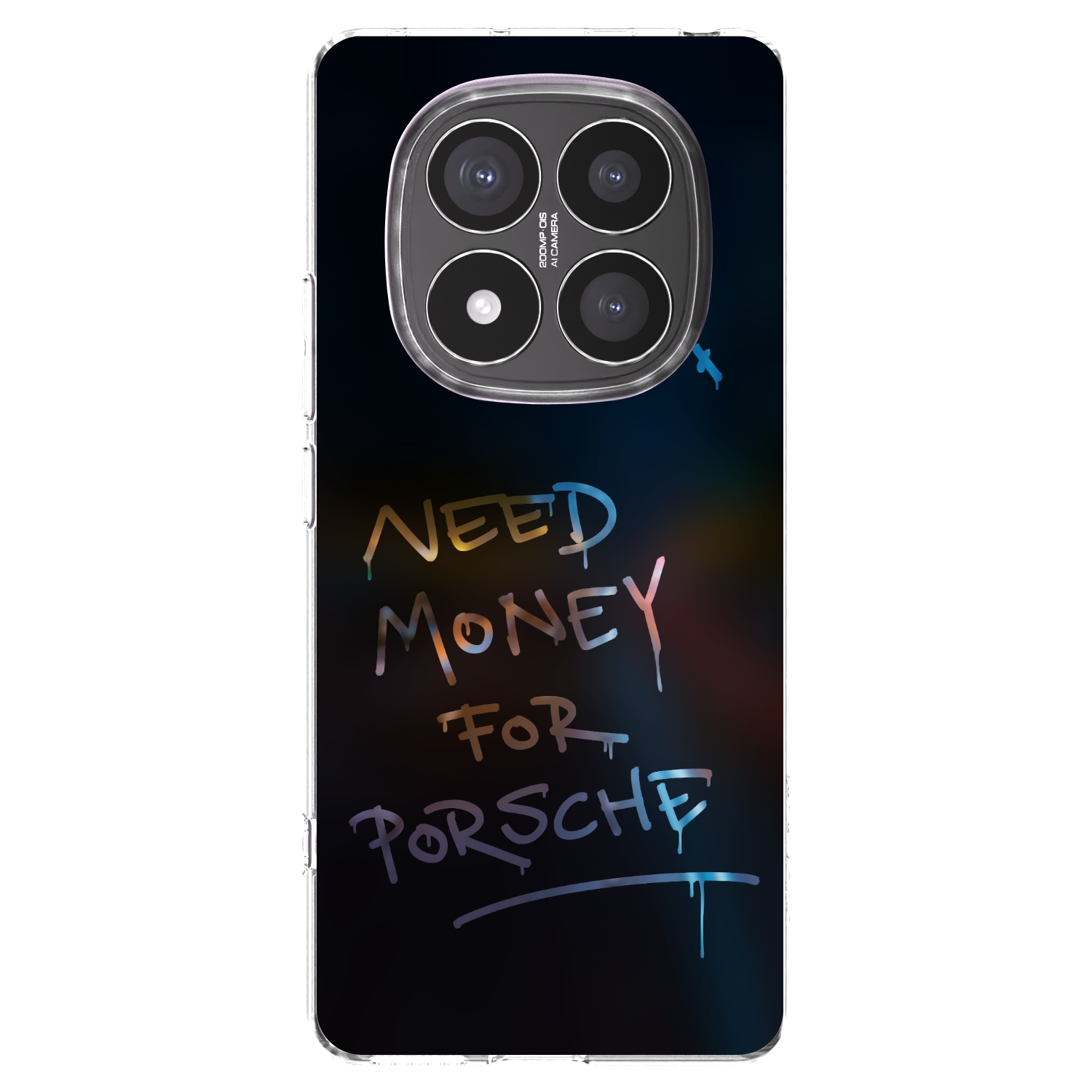 Picasee silikonowe przeźroczyste etui na Xiaomi Redmi Note 14 Pro+ 5G - Neon Nights