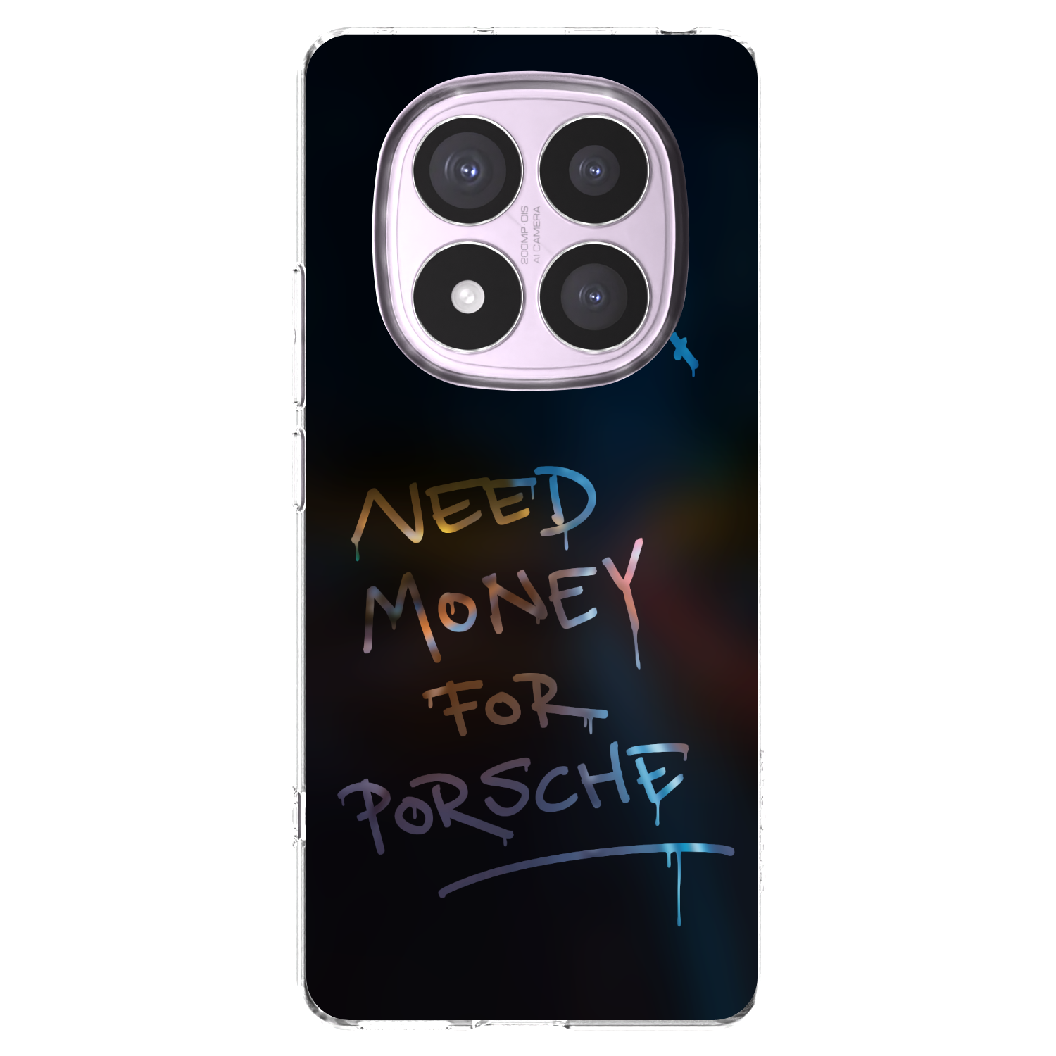 Picasee silikonowe przeźroczyste etui na Xiaomi Redmi Note 14 Pro 5G - Neon Nights