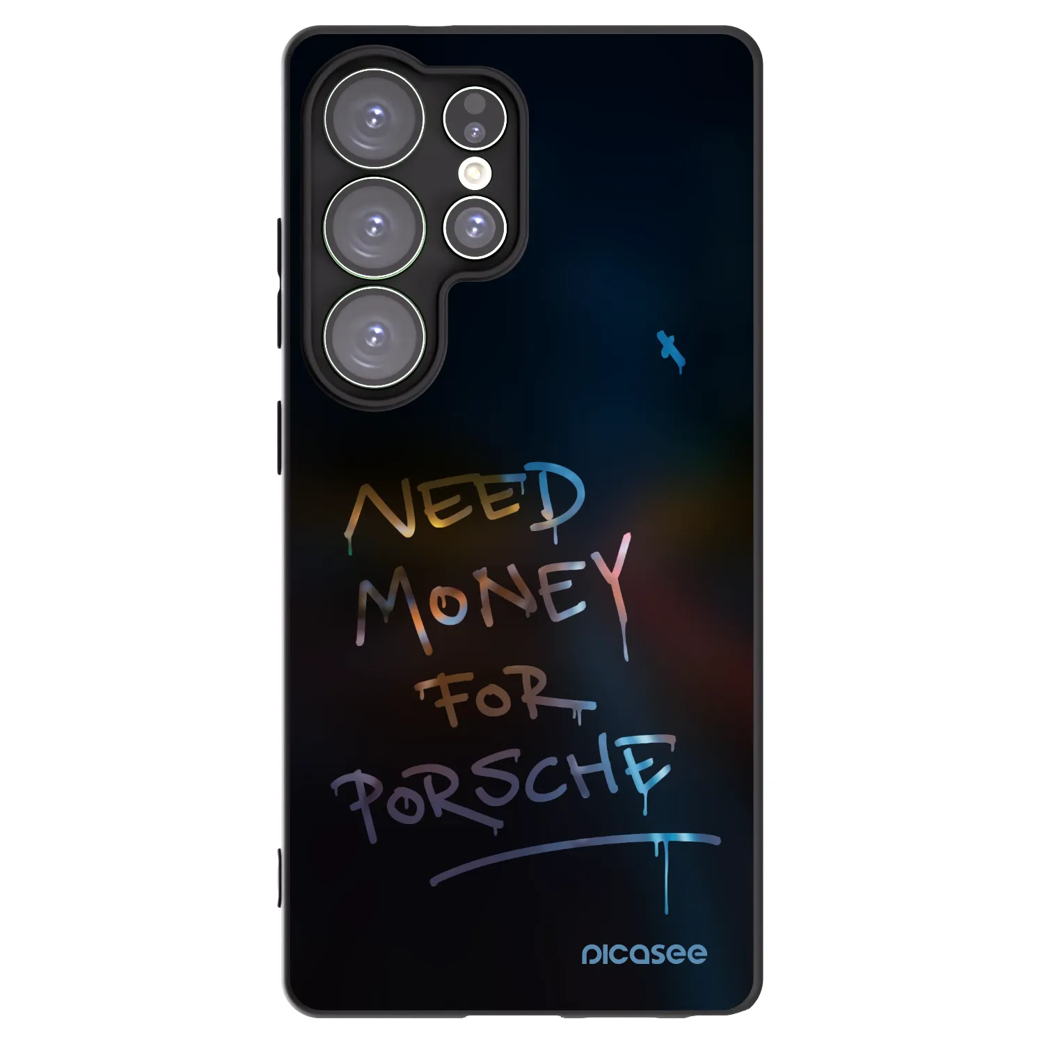 Picasee silikonowe czarne etui na Samsung Galaxy S25 Ultra 5G - Neon Nights