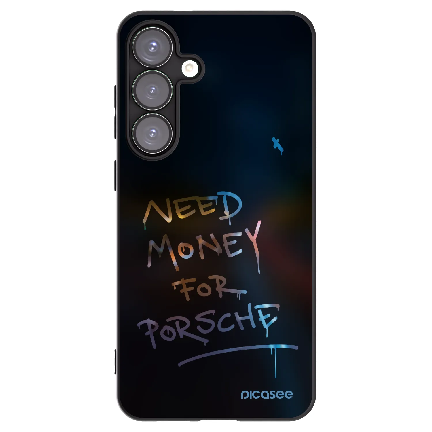 Picasee silikonowe czarne etui na Samsung Galaxy S25+ 5G - Neon Nights