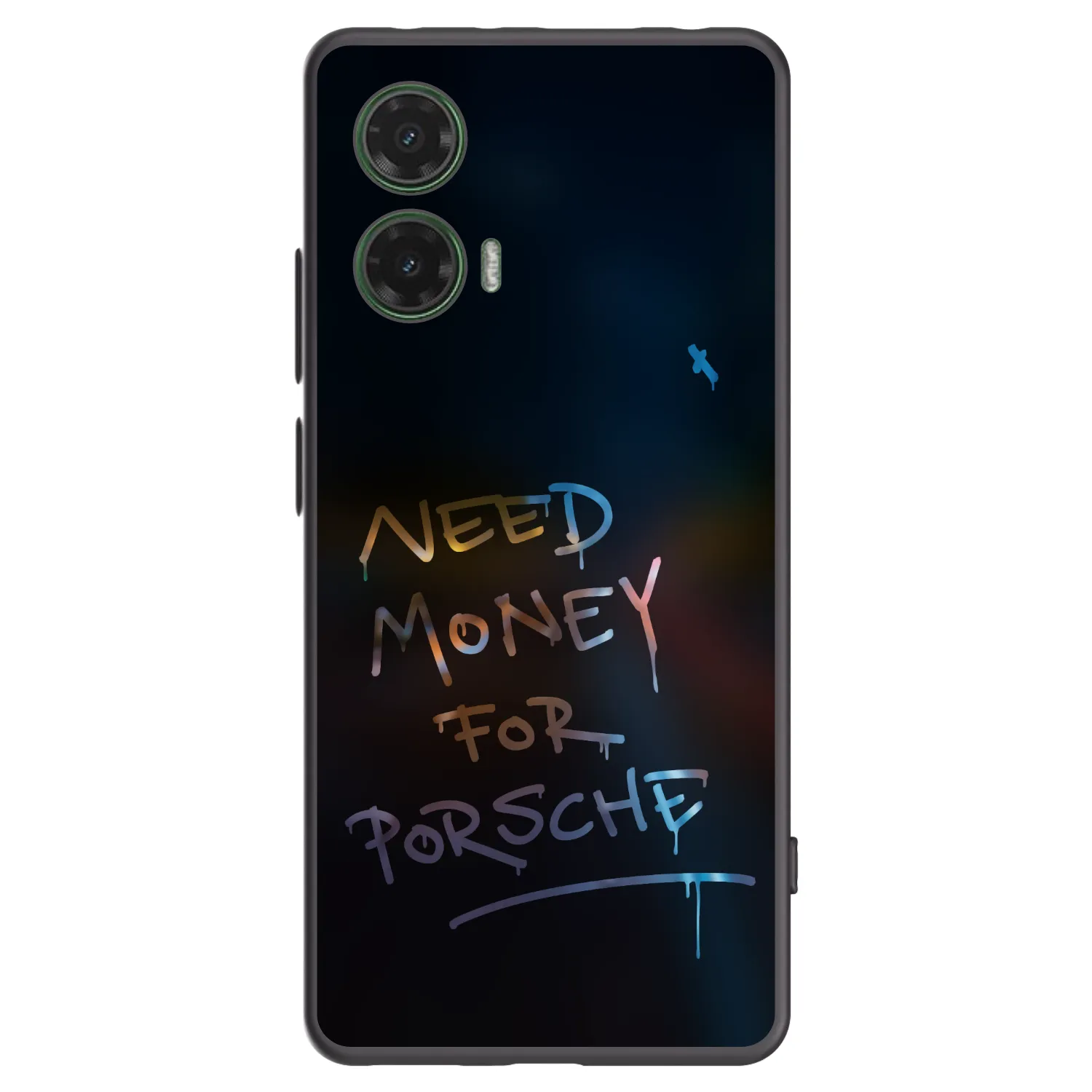 Picasee silikonowe czarne etui na Motorola Moto G35 5G - Neon Nights