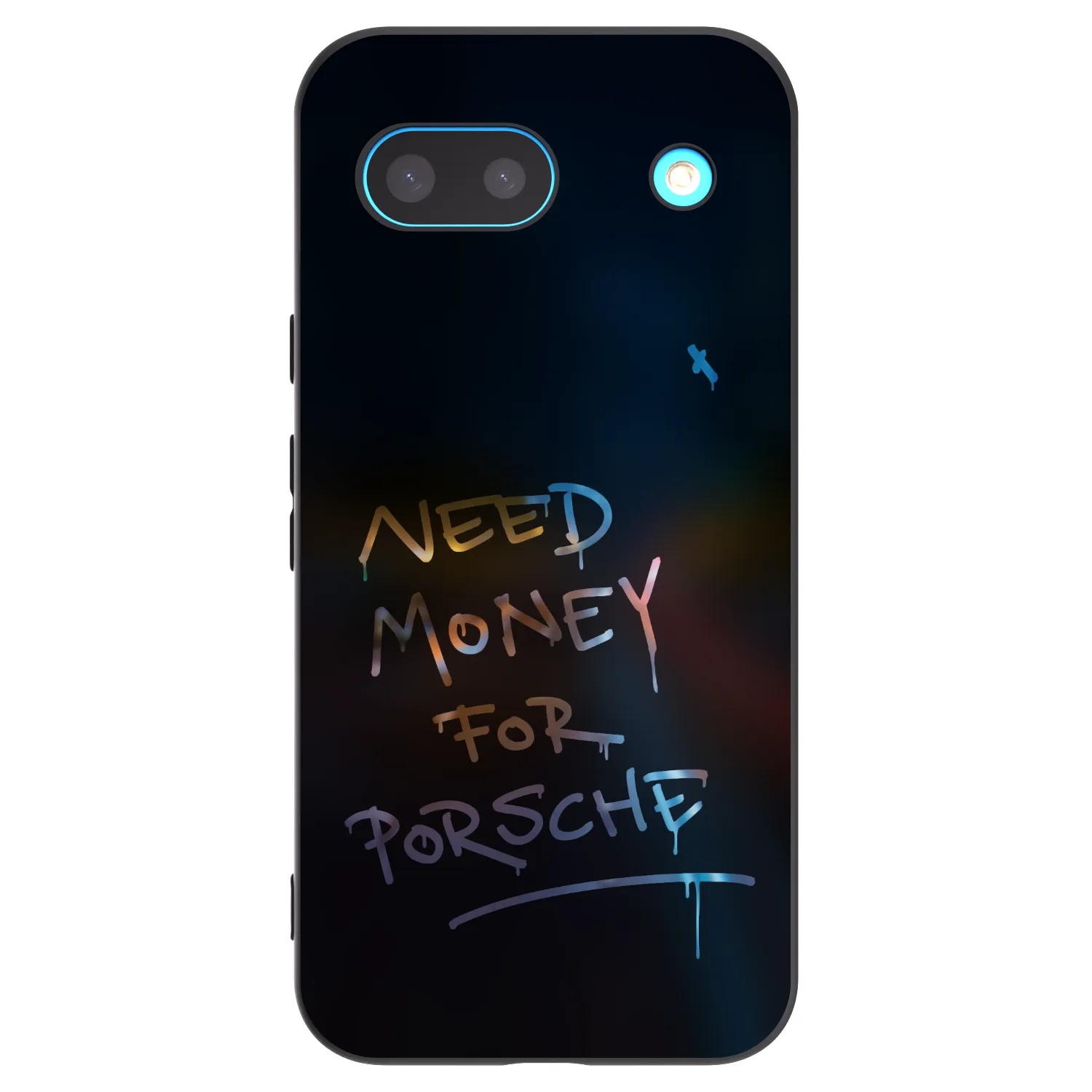 Picasee silikonowe czarne etui na Google Pixel 8a - Neon Nights