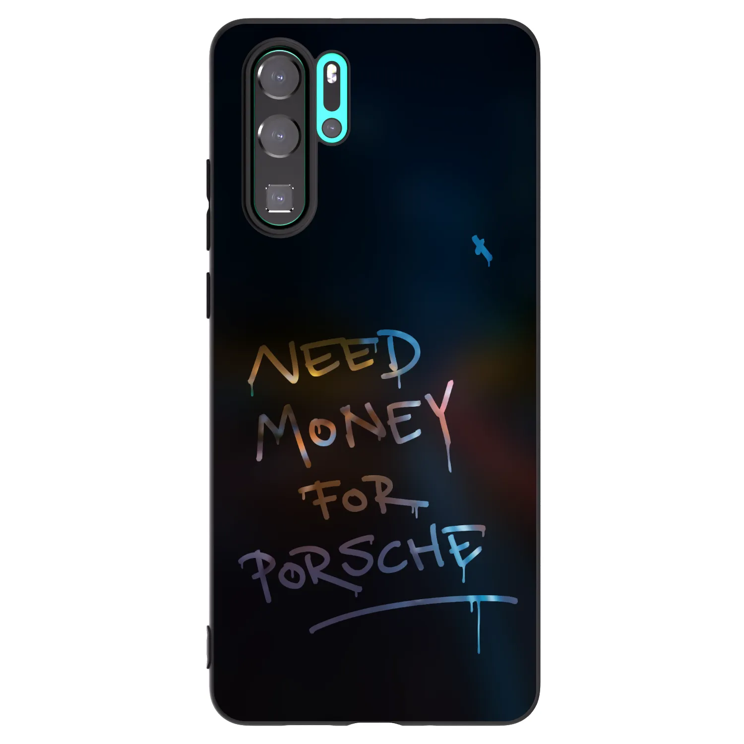 Picasee silikonowe czarne etui na Huawei P30 Pro - Neon Nights