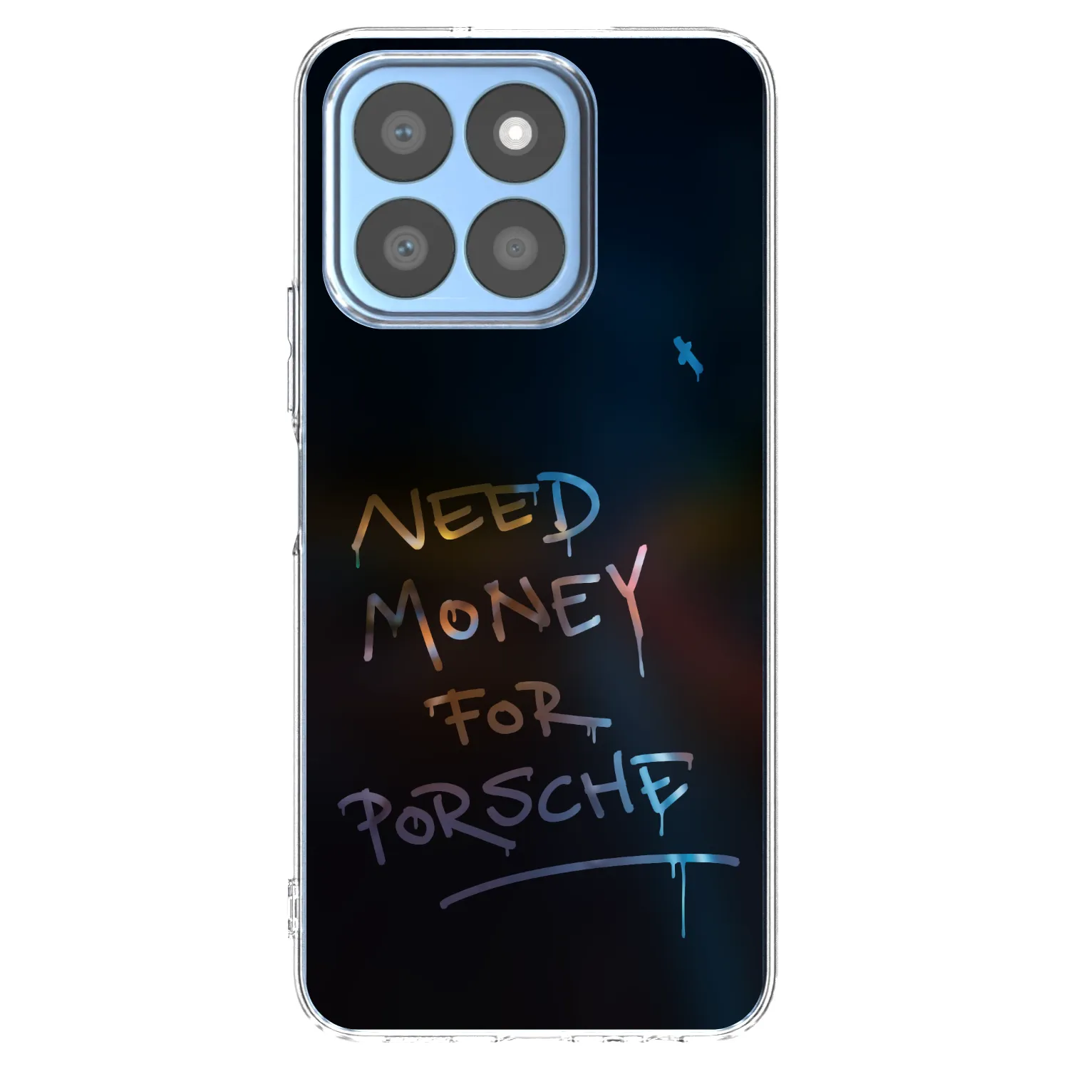 Picasee silikonowe przeźroczyste etui na Honor X8c - Neon Nights