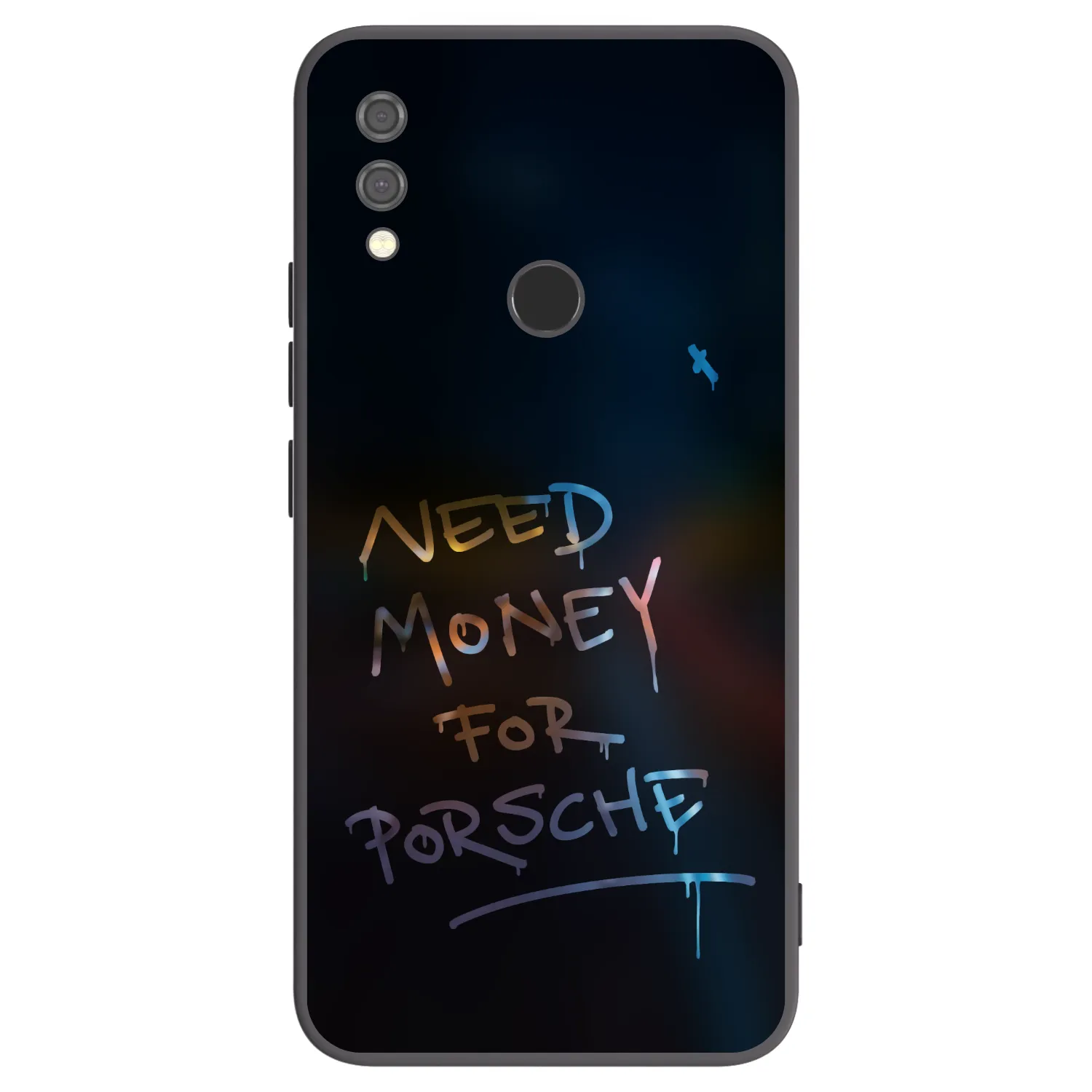 Picasee silikonowe czarne etui na Xiaomi Redmi Note 7 - Neon Nights