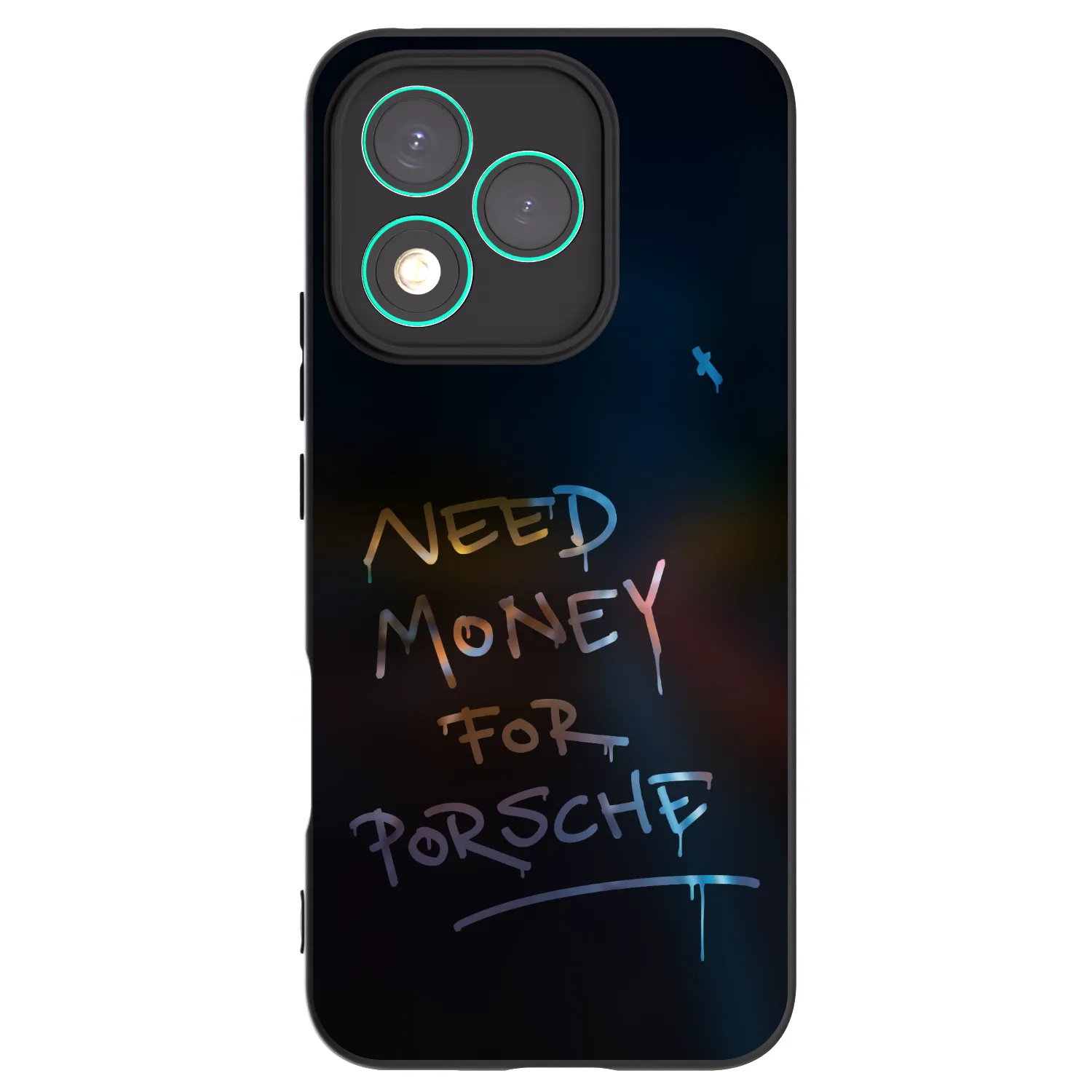 Picasee silikonowe czarne etui na Honor 400 Lite 5G - Neon Nights