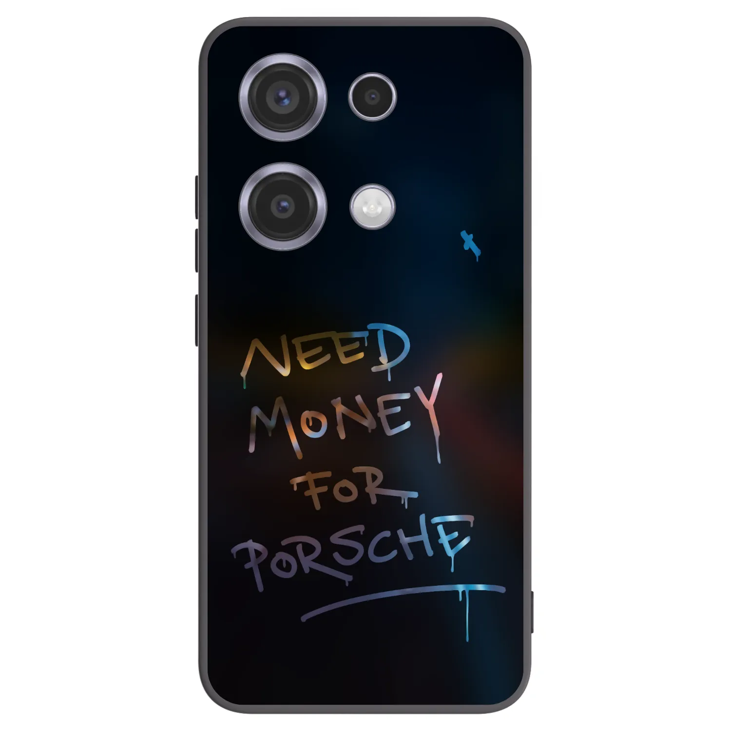 Picasee silikonowe czarne etui na Xiaomi Redmi Note 14S - Neon Nights