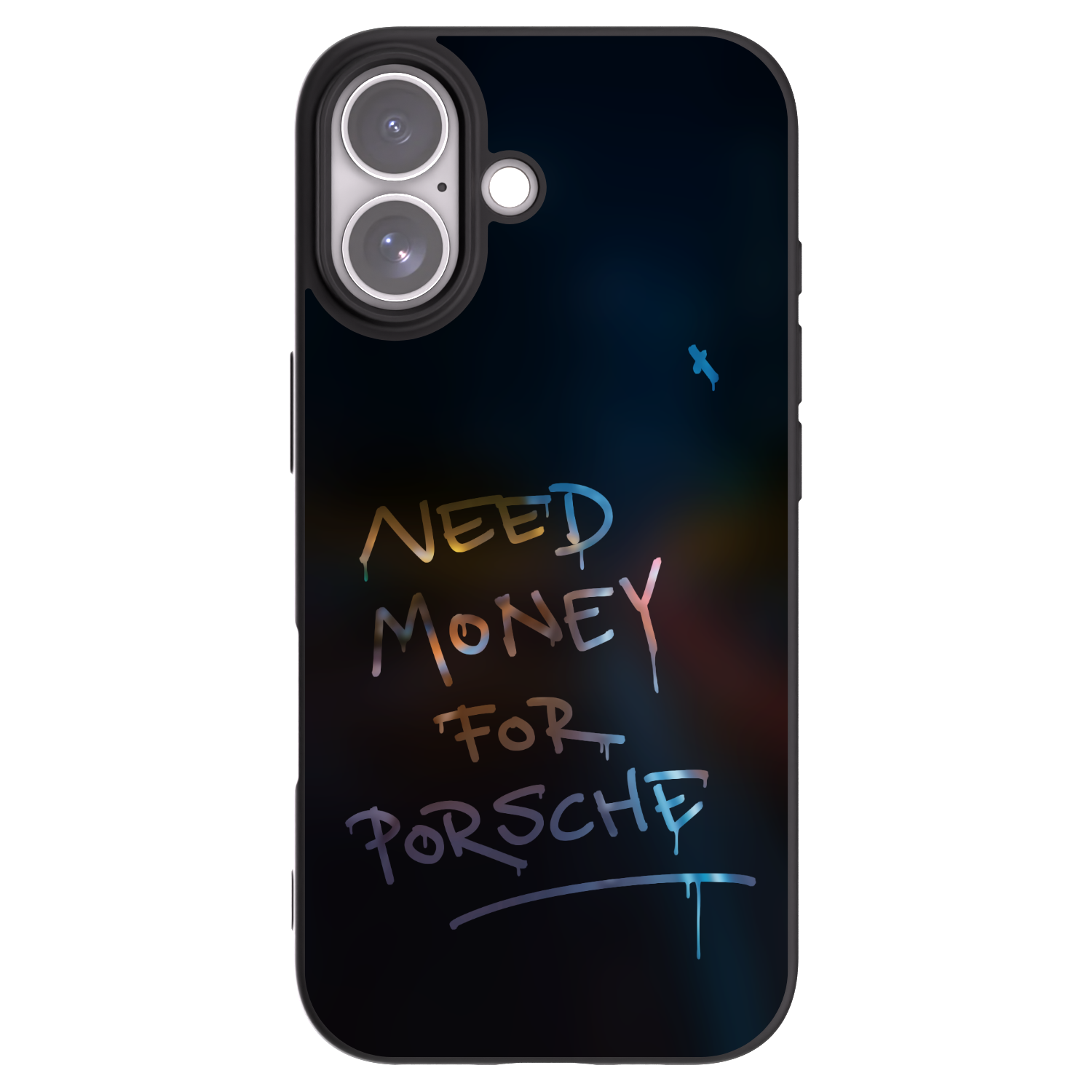 Picasee silikonowe czarne etui na Apple iPhone 17 - Neon Nights