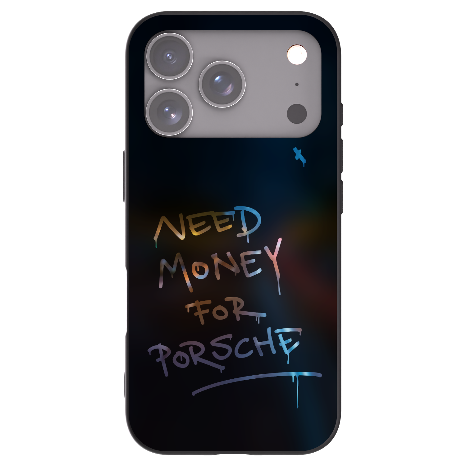 Picasee silikonowe czarne etui na Apple iPhone 17 Pro - Neon Nights
