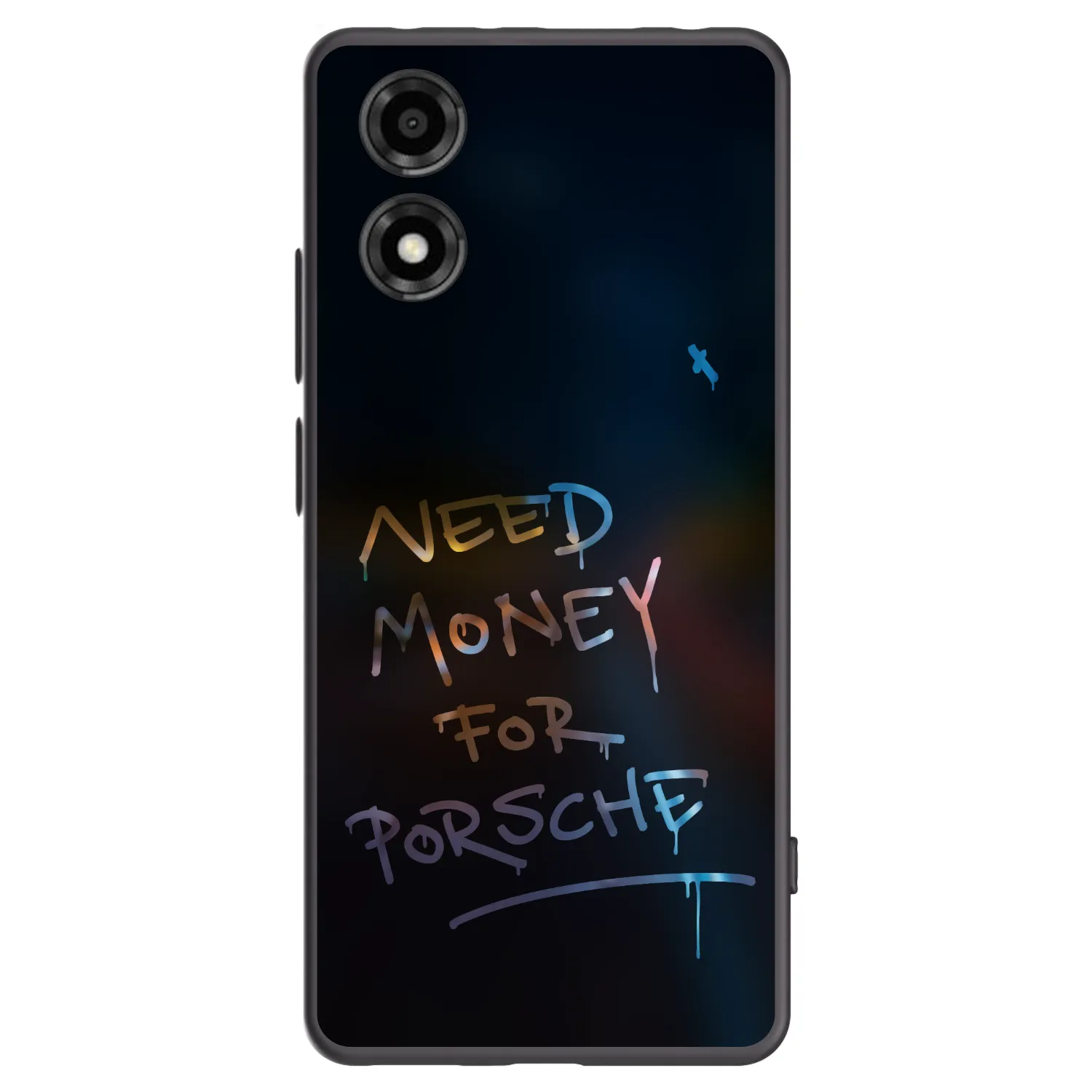 Picasee silikonowe czarne etui na Motorola Moto E14 - Neon Nights