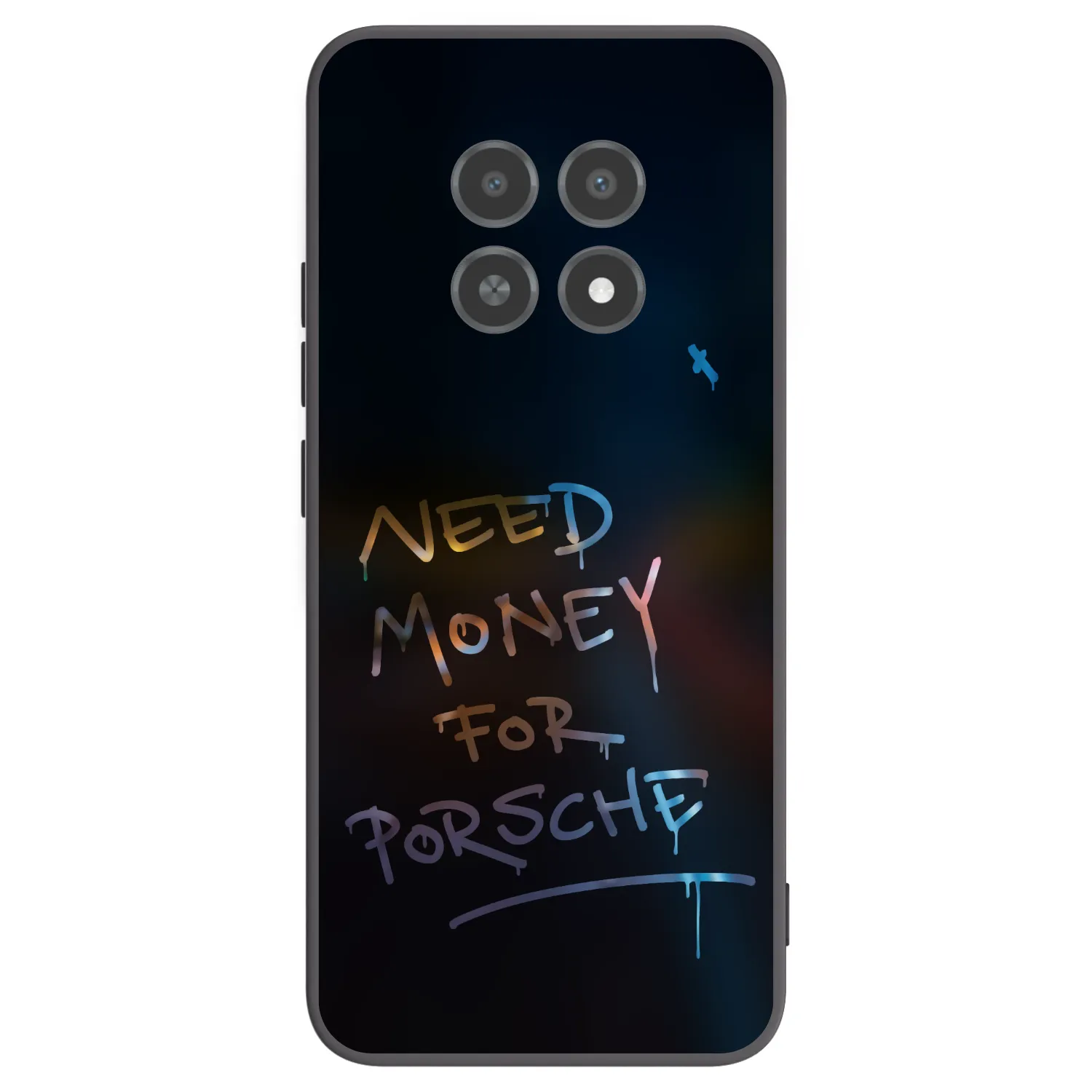 Picasee silikonowe czarne etui na Realme 12X - Neon Nights