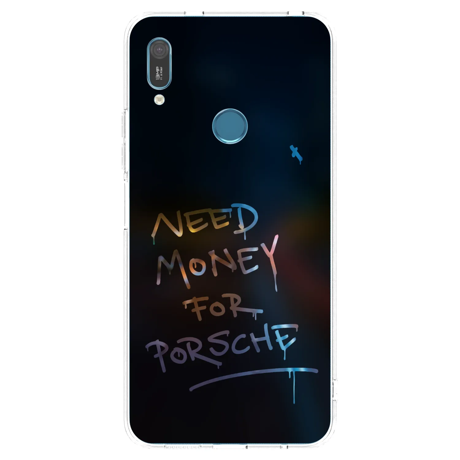 Picasee silikonowe przeźroczyste etui na Huawei Y6 2019 - Neon Nights