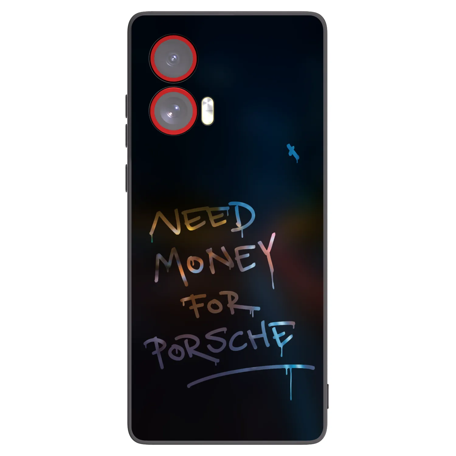 Picasee silikonowe czarne etui na Motorola Edge 50 Fusion - Neon Nights