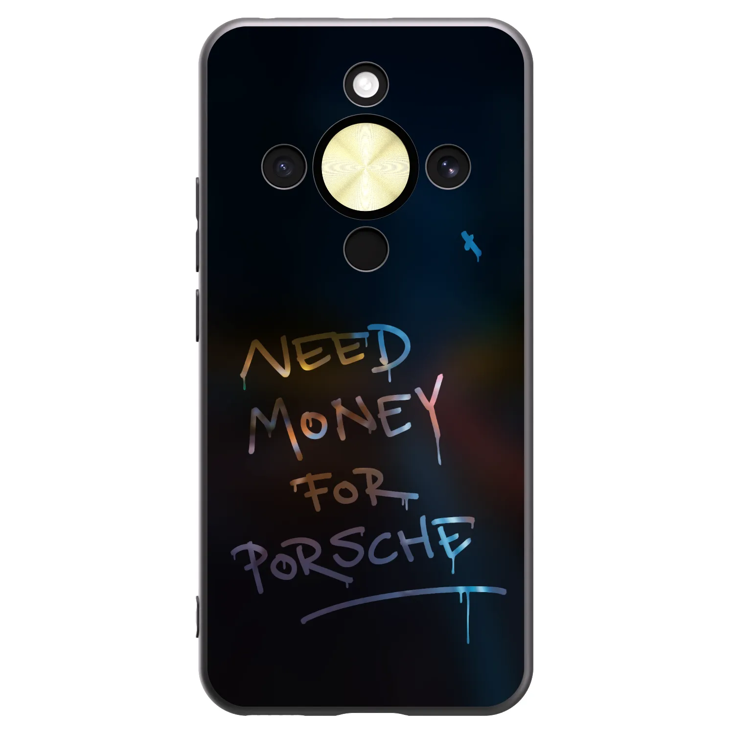 Picasee silikonowe czarne etui na Honor Magic8 Lite 5G - Neon Nights