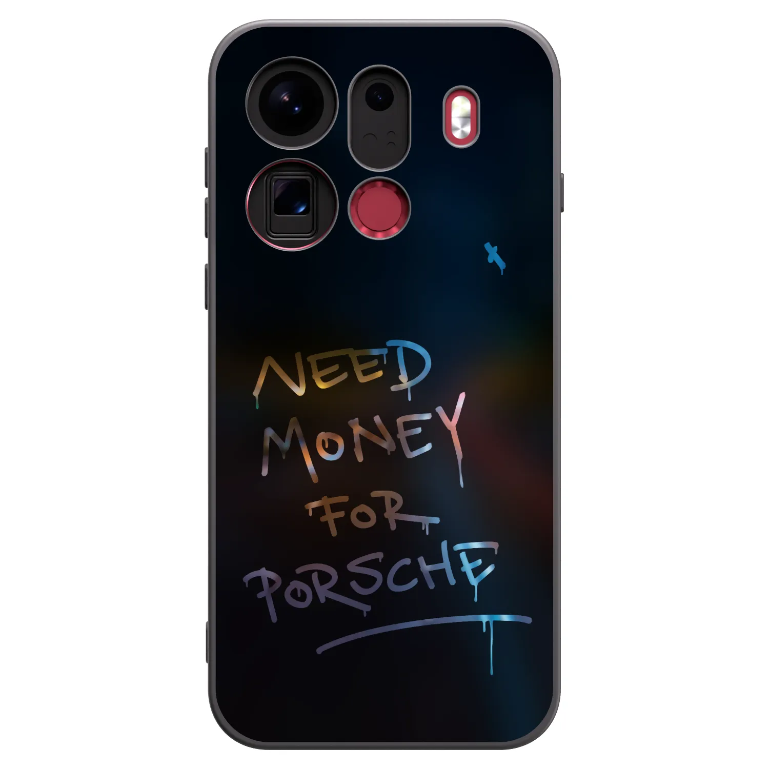 Picasee silikonowe czarne etui na OPPO Find X9 Pro - Neon Nights