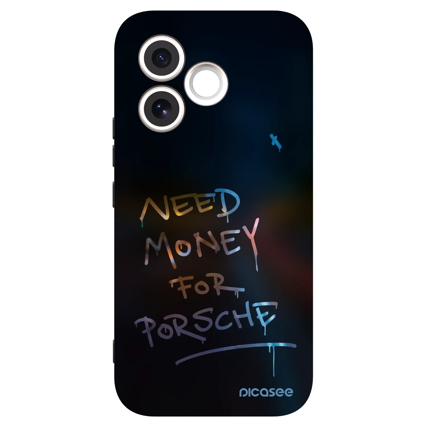 Picasee silikonowe czarne etui na Honor 600 Lite - Neon Nights