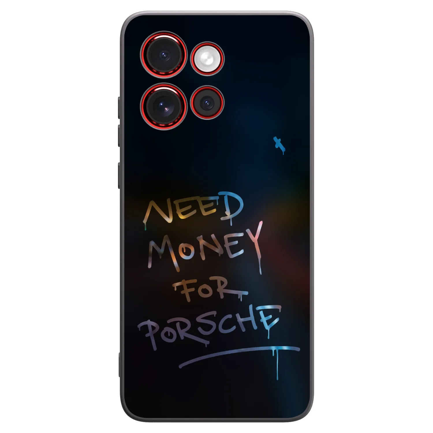 Picasee silikonowe czarne etui na Motorola Edge 60 Neo 5G - Neon Nights