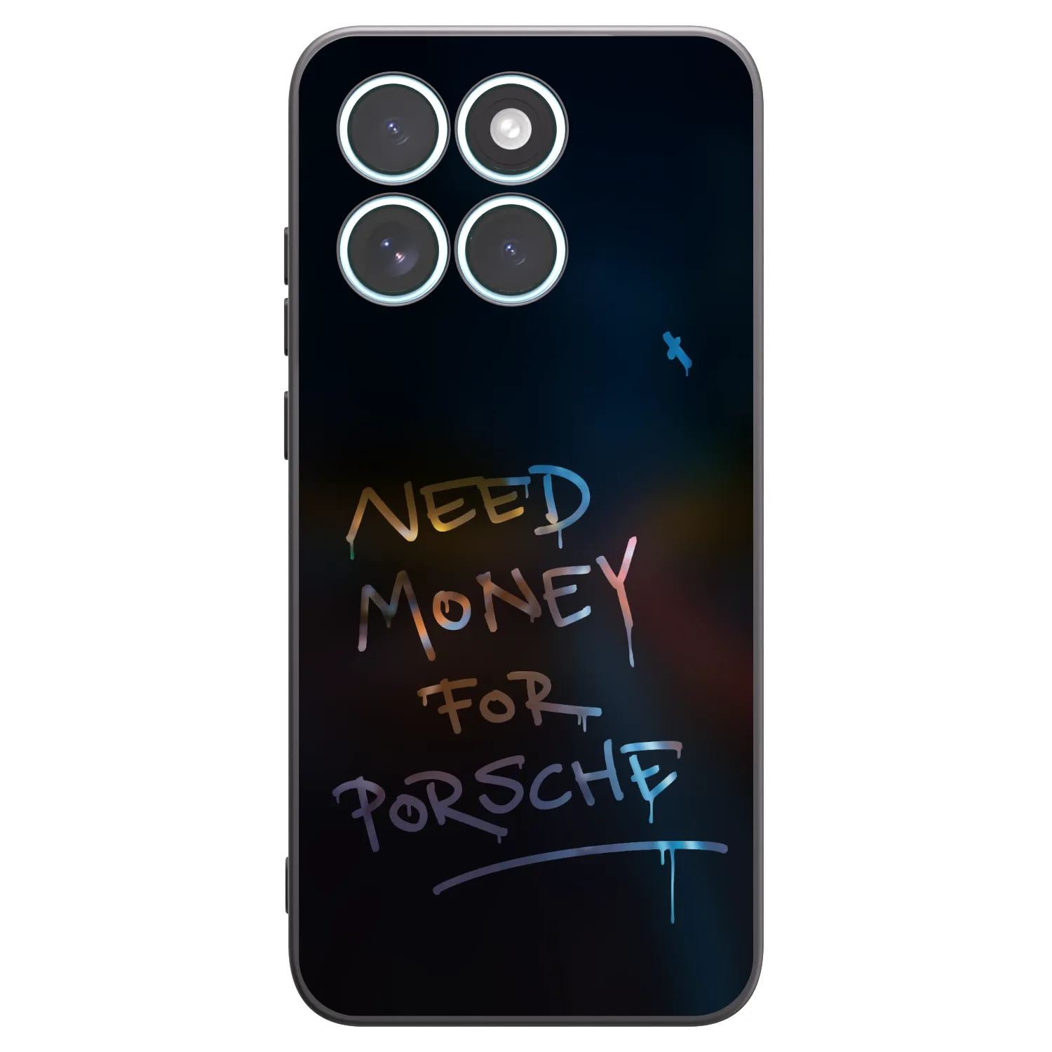 Picasee silikonowe czarne etui na Motorola Edge 70 Fusion - Neon Nights