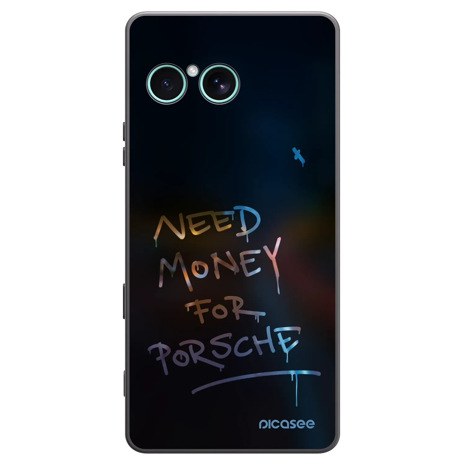 Picasee silikonowe czarne etui na Sony Xperia 10 VII - Neon Nights