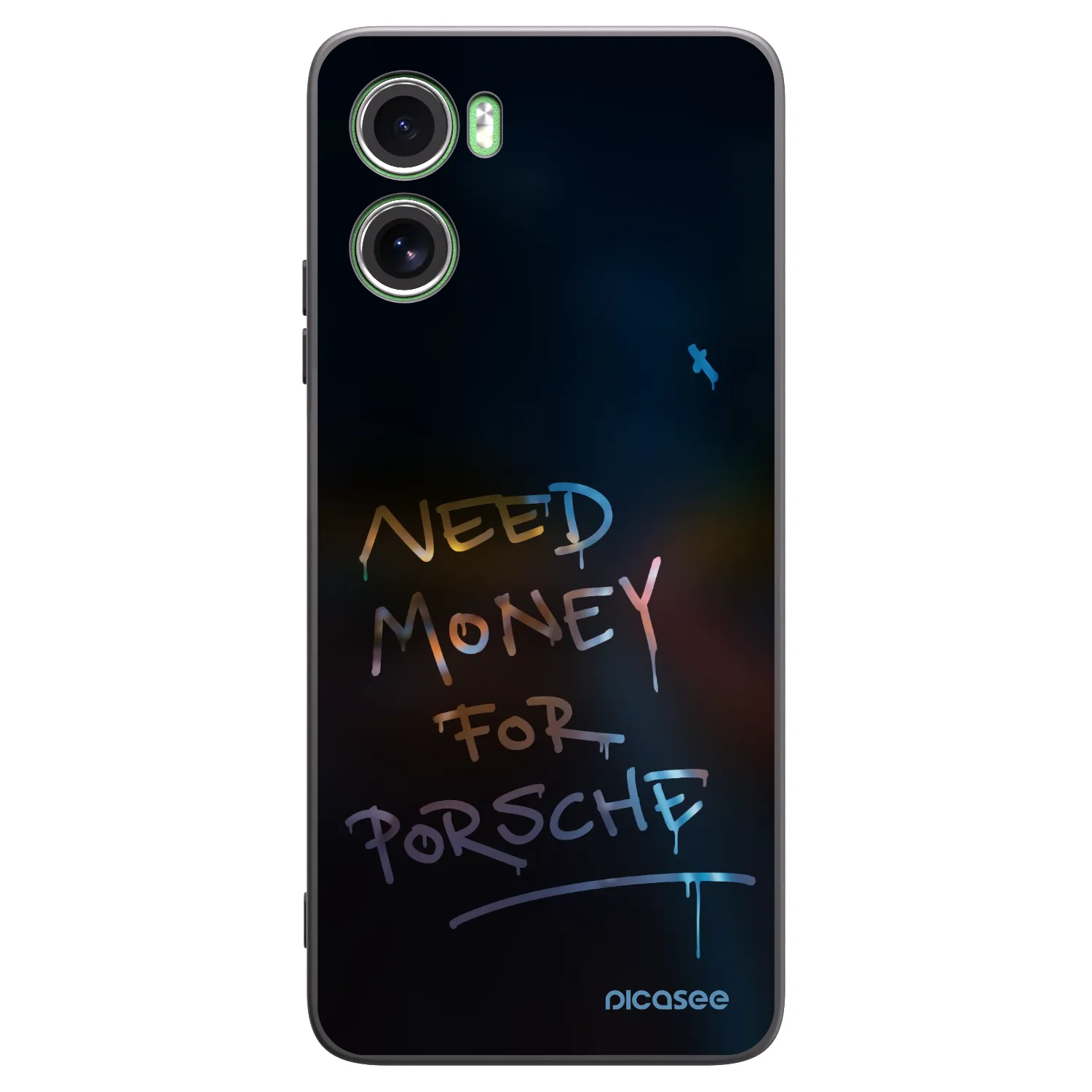 Picasee silikonowe czarne etui na Motorola Moto G06 - Neon Nights