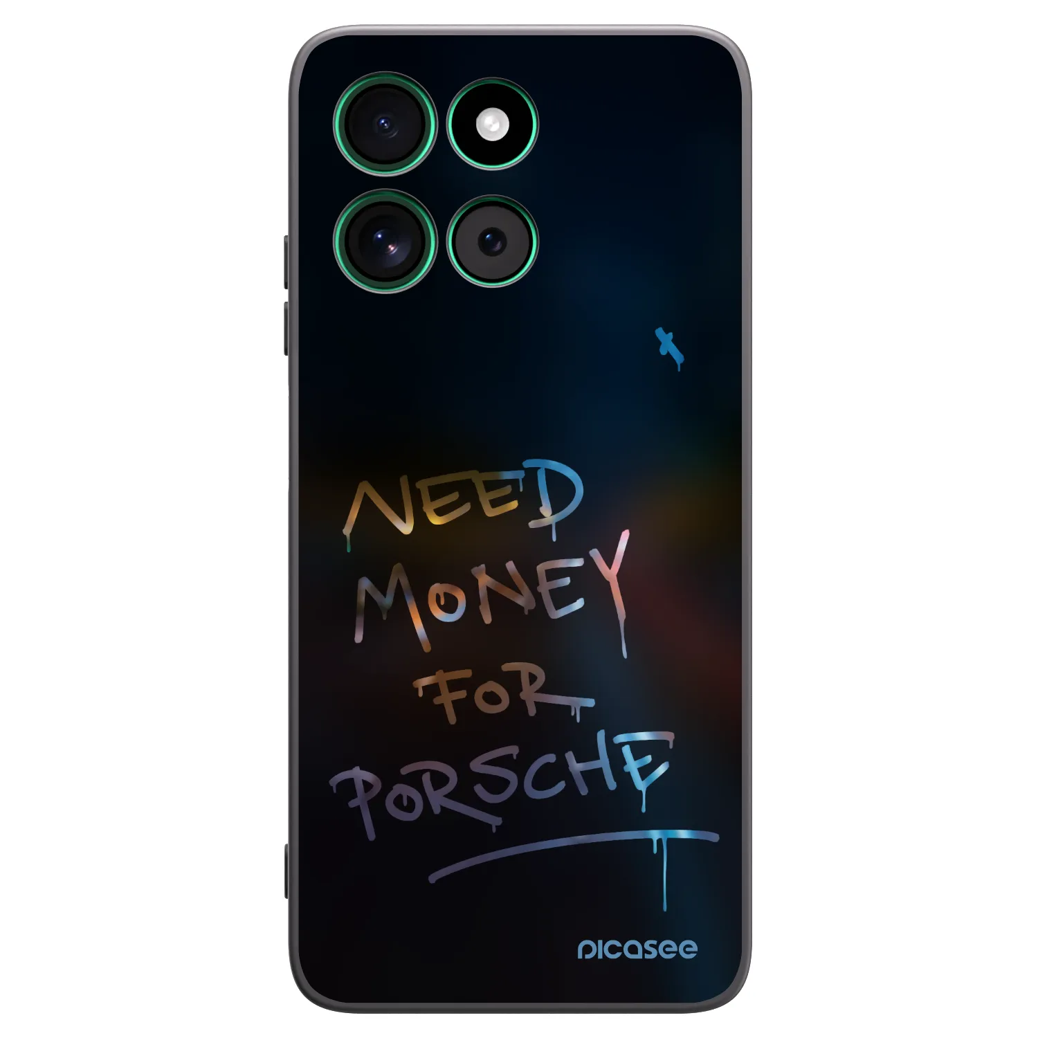 Picasee silikonowe czarne etui na Motorola Moto G57 Power - Neon Nights