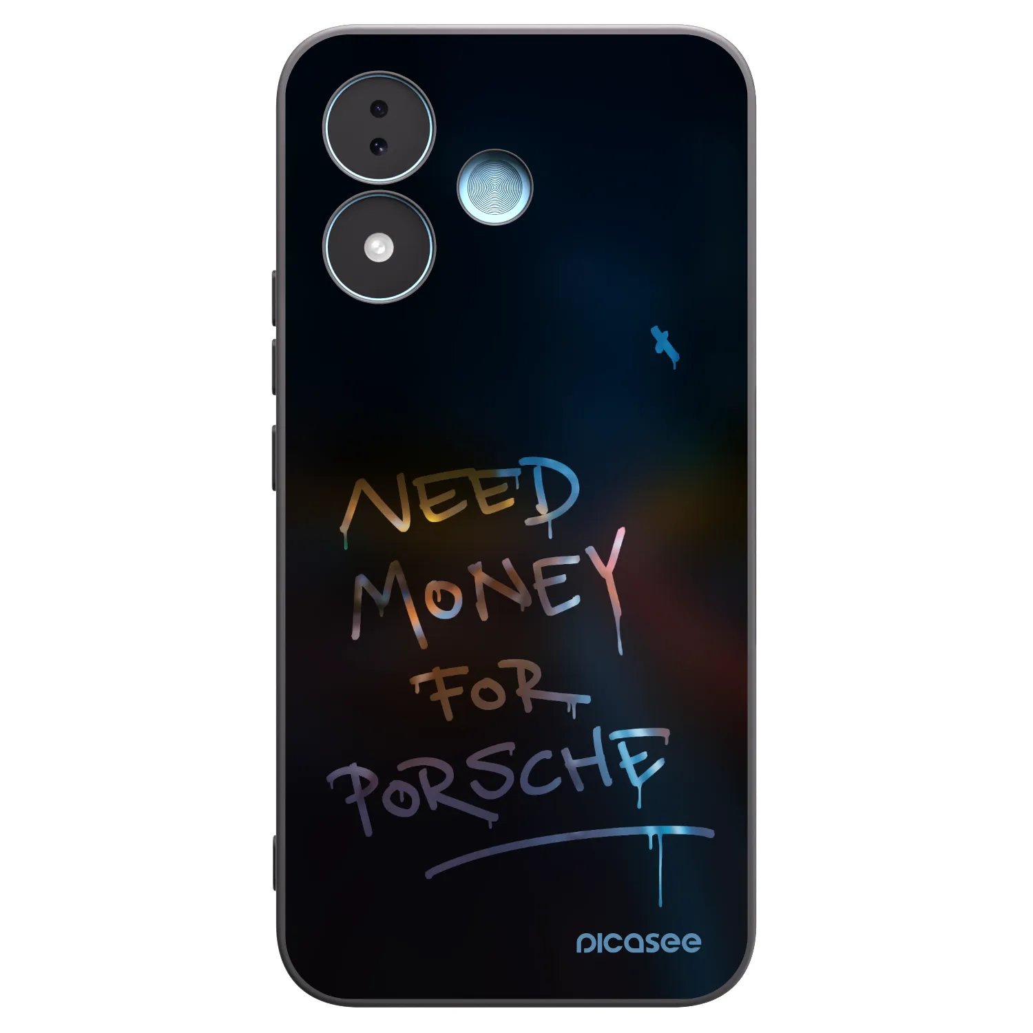 Picasee silikonowe czarne etui na Xiaomi Redmi Note 17 5G - Neon Nights