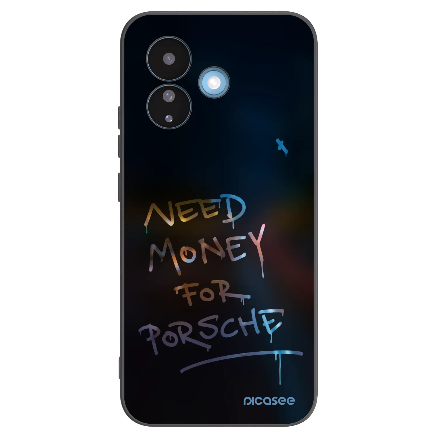 Picasee silikonowe czarne etui na Xiaomi Redmi Note 17 Pro 5G - Neon Nights