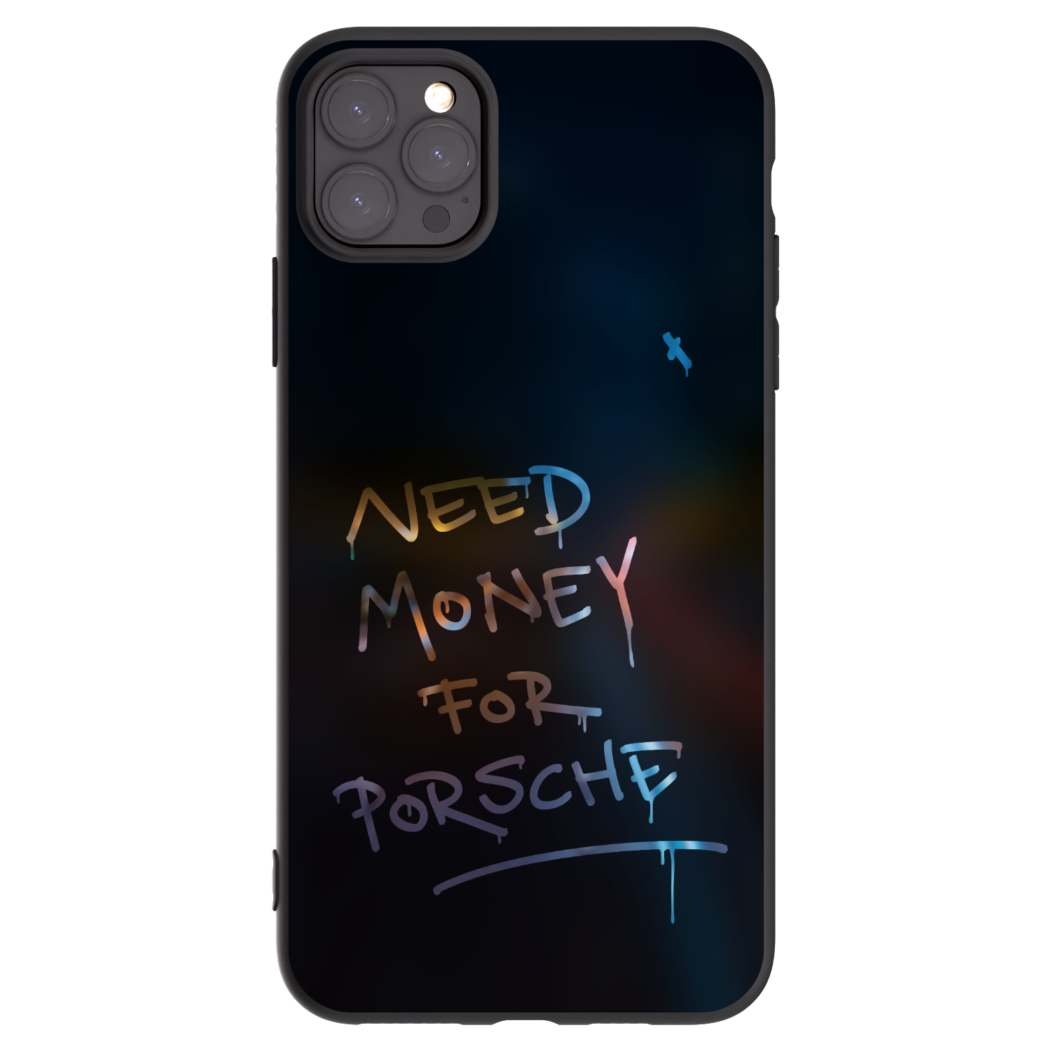 Picasee silikonowe czarne etui na Apple iPhone 11 Pro Max - Neon Nights
