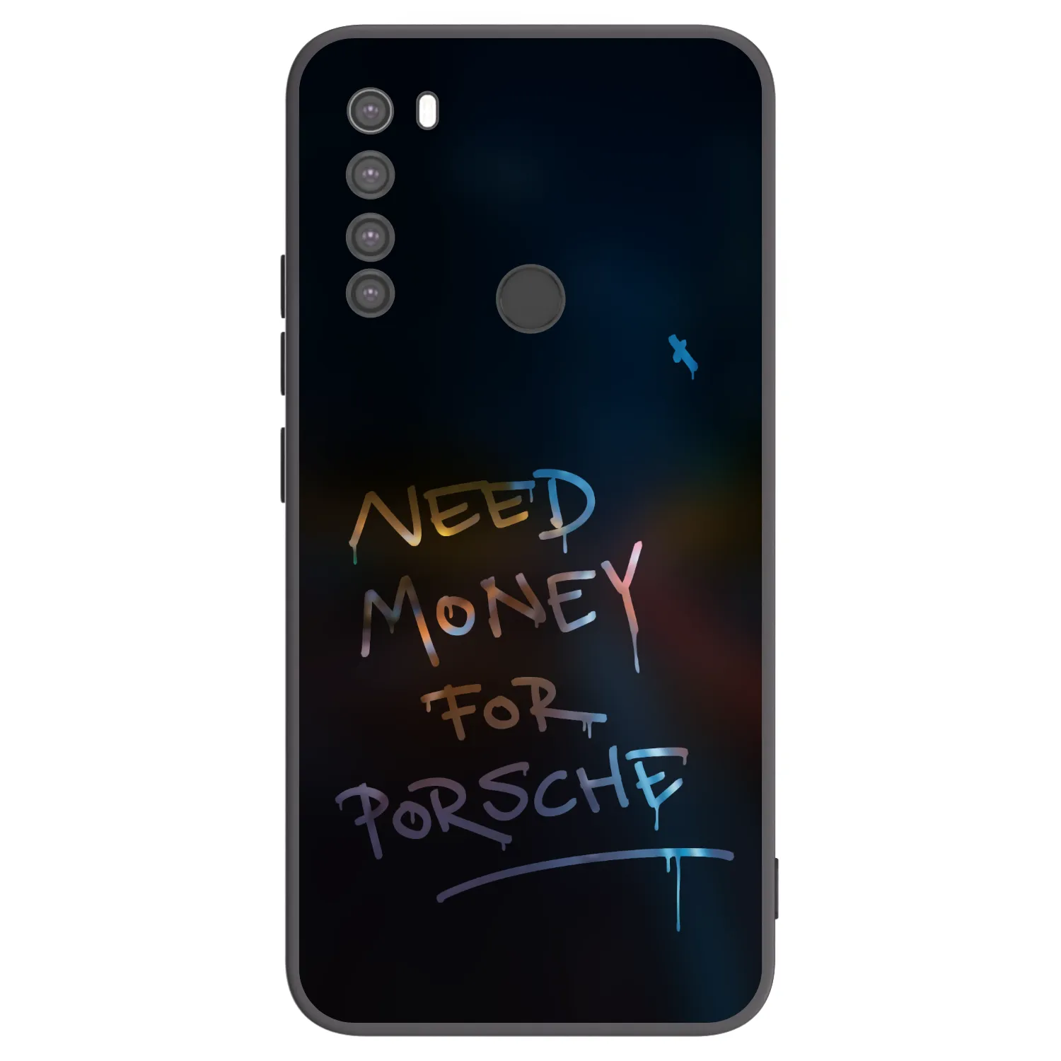 Picasee silikonowe czarne etui na Xiaomi Redmi Note 8 - Neon Nights