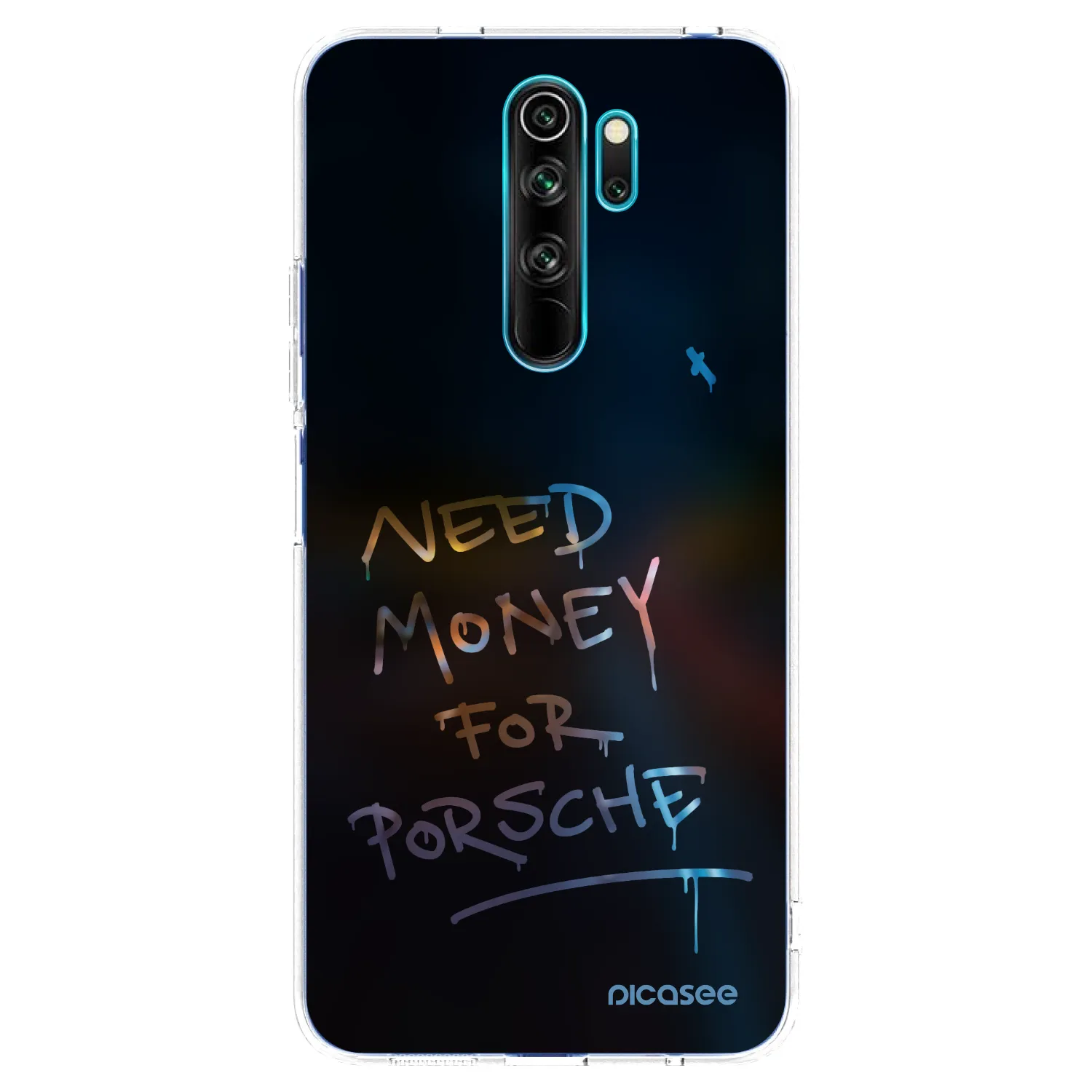 Picasee silikonowe przeźroczyste etui na Xiaomi Redmi Note 8 Pro - Neon Nights