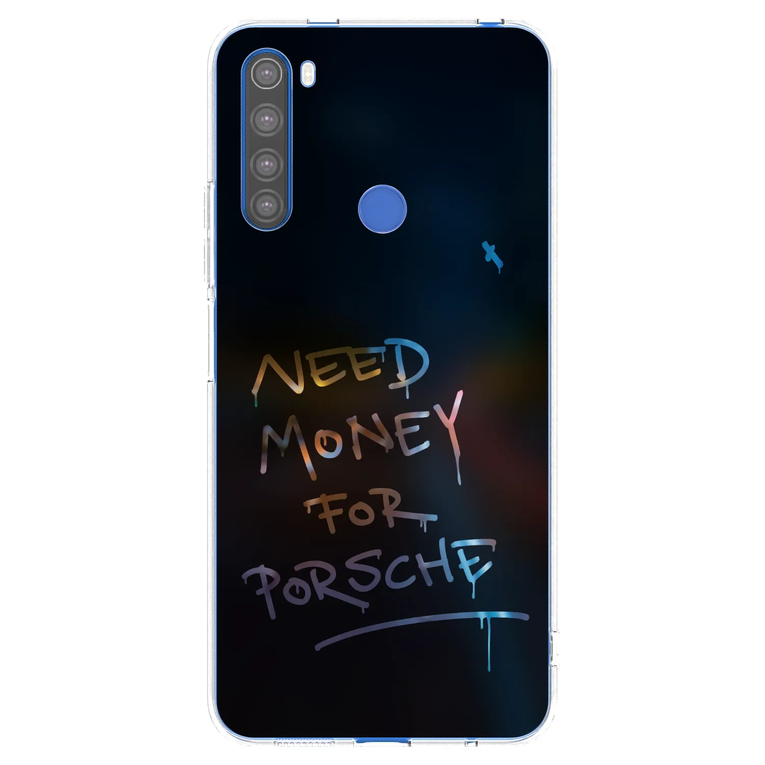 Picasee silikonowe przeźroczyste etui na Xiaomi Redmi Note 8T - Neon Nights
