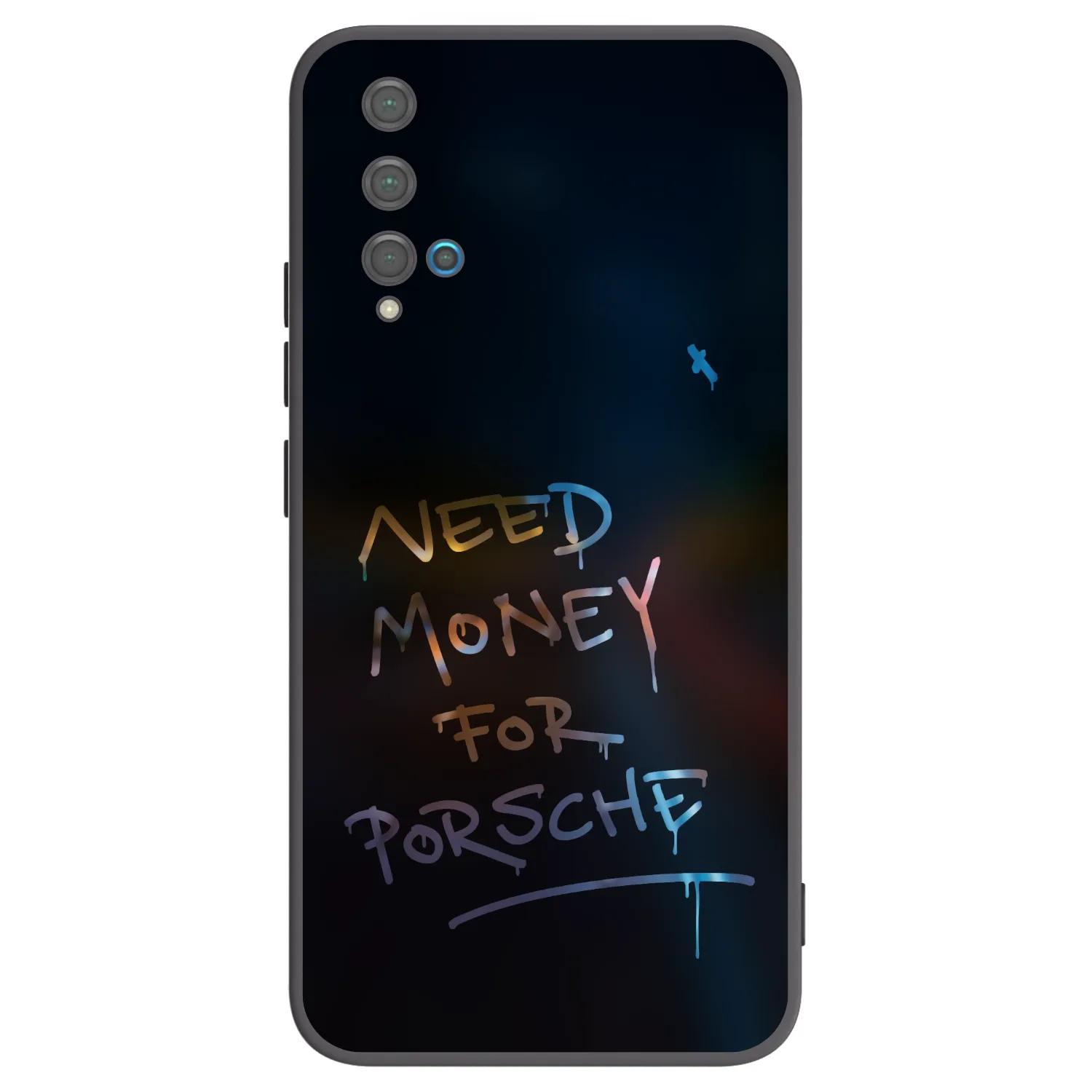 Picasee silikonowe czarne etui na Huawei Nova 5T - Neon Nights