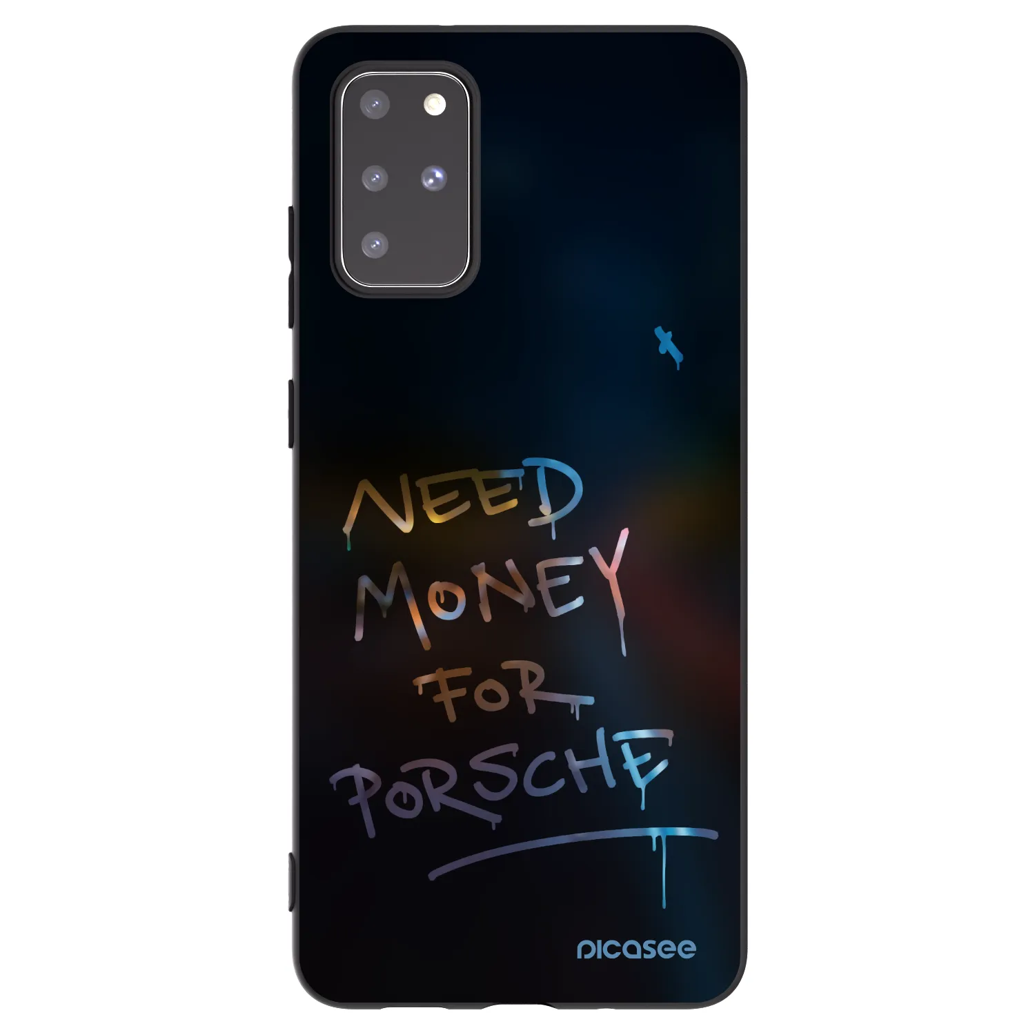 Picasee silikonowe czarne etui na Samsung Galaxy S20+ G985F - Neon Nights