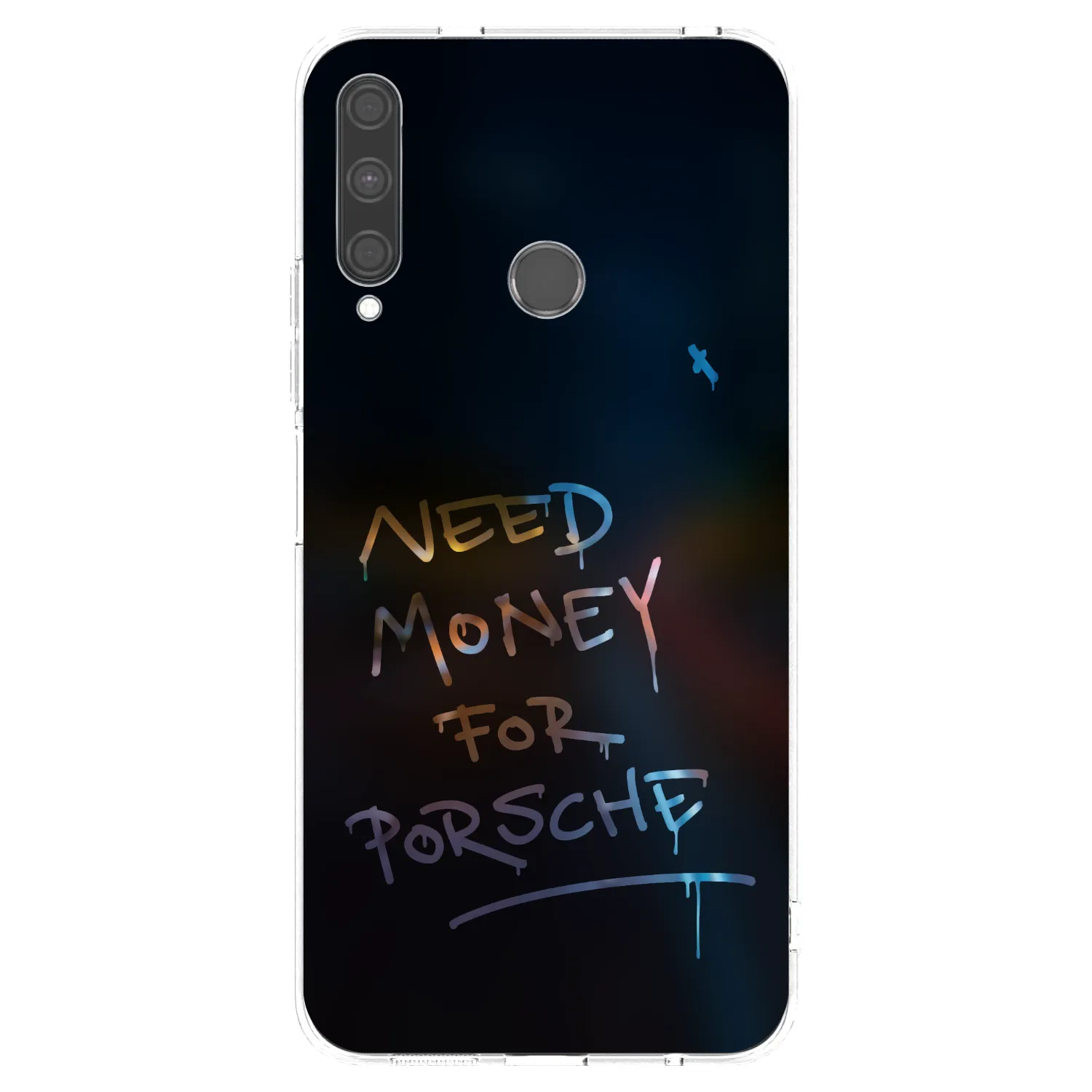 Picasee silikonowe przeźroczyste etui na Huawei P40 Lite E - Neon Nights