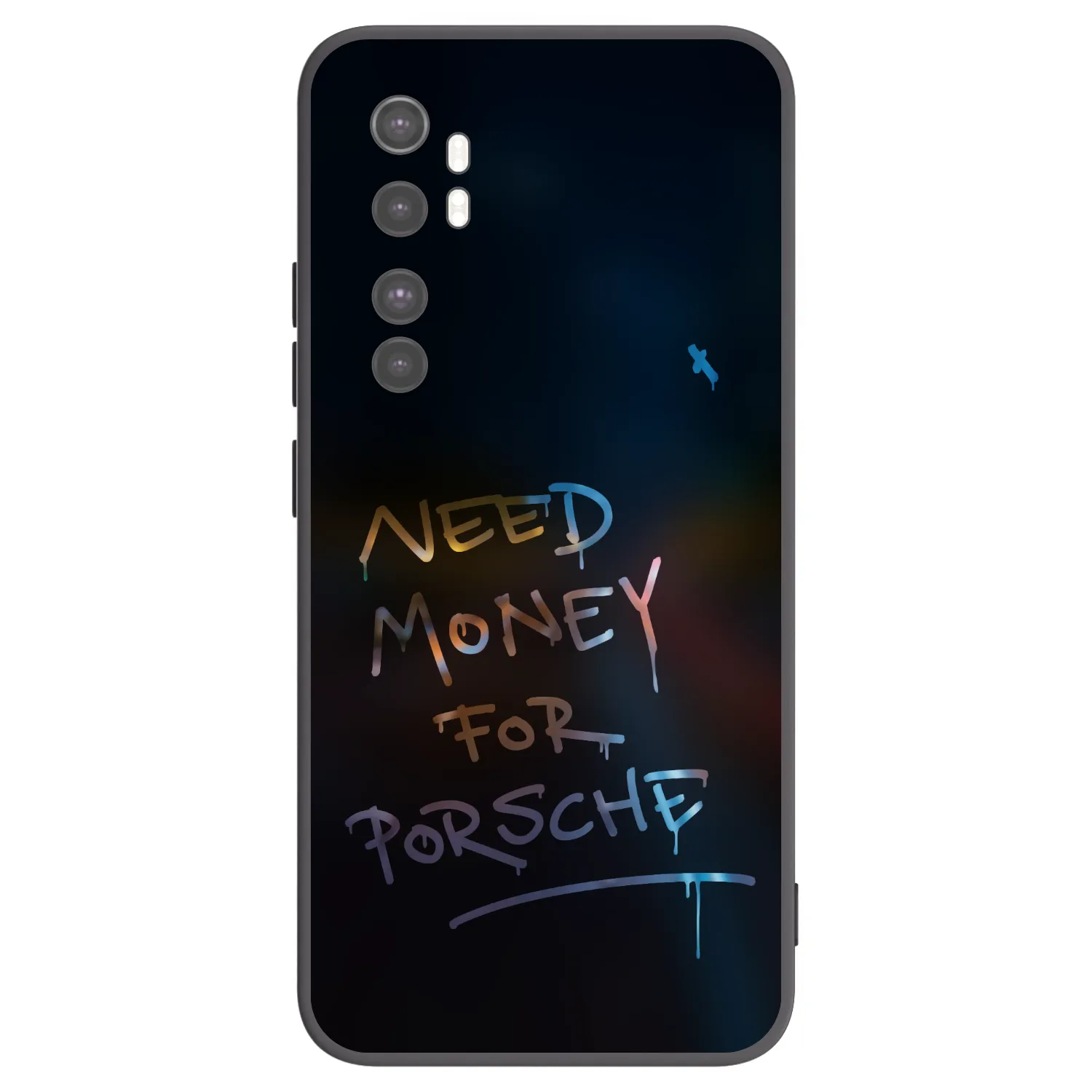 Picasee silikonowe czarne etui na Xiaomi Mi Note 10 Lite - Neon Nights