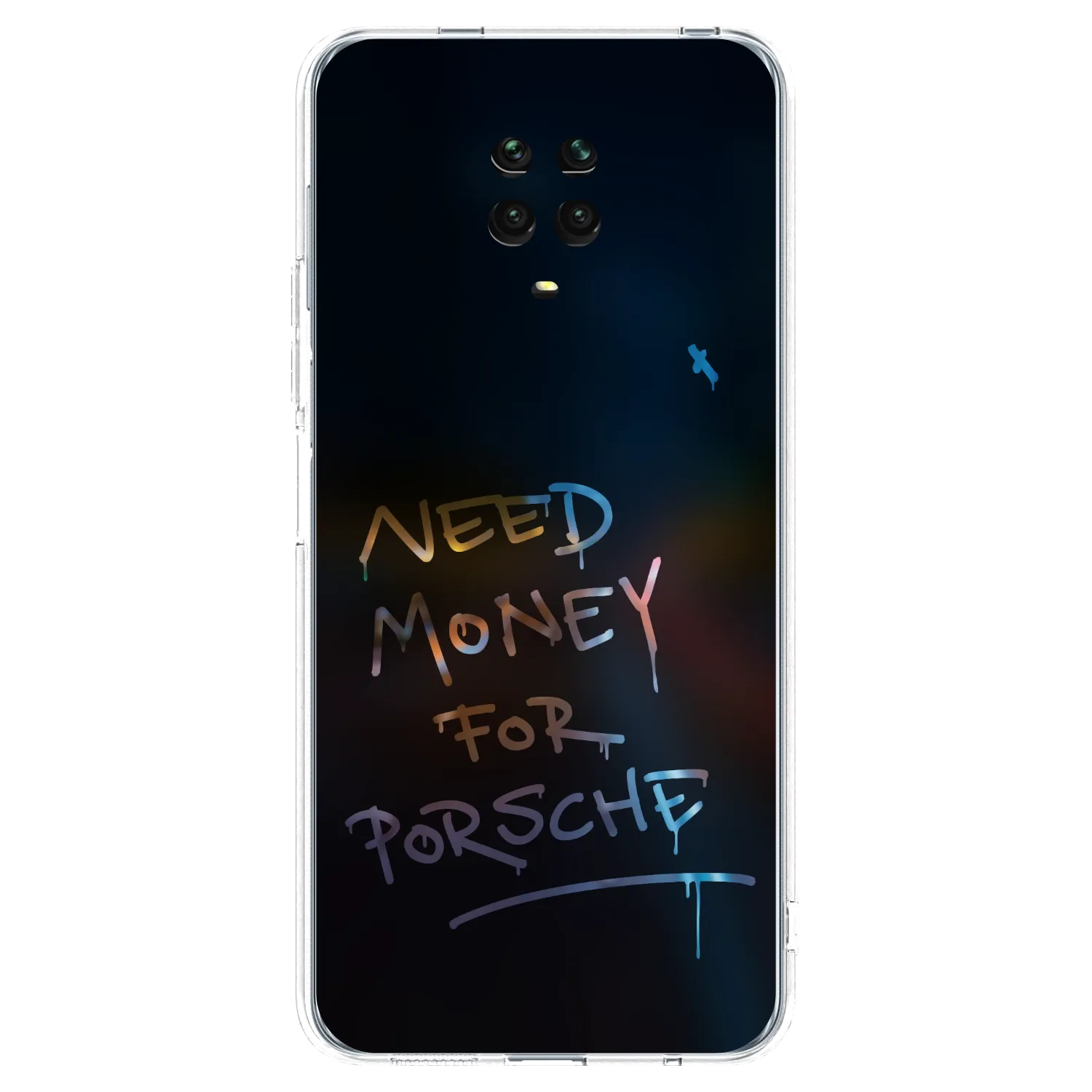 Picasee silikonowe przeźroczyste etui na Xiaomi Redmi Note 9S - Neon Nights