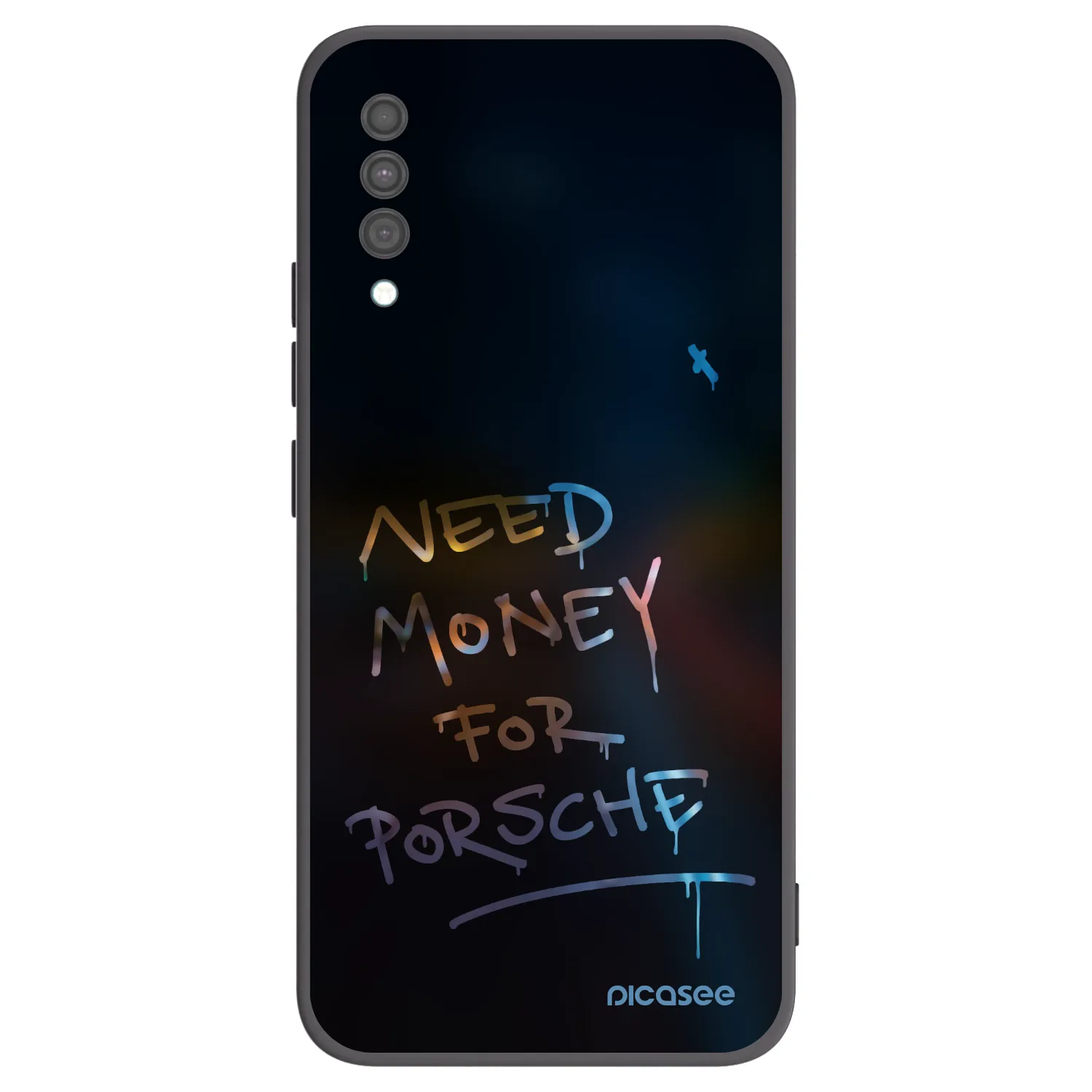 Picasee silikonowe czarne etui na Samsung Galaxy A30s A307F - Neon Nights