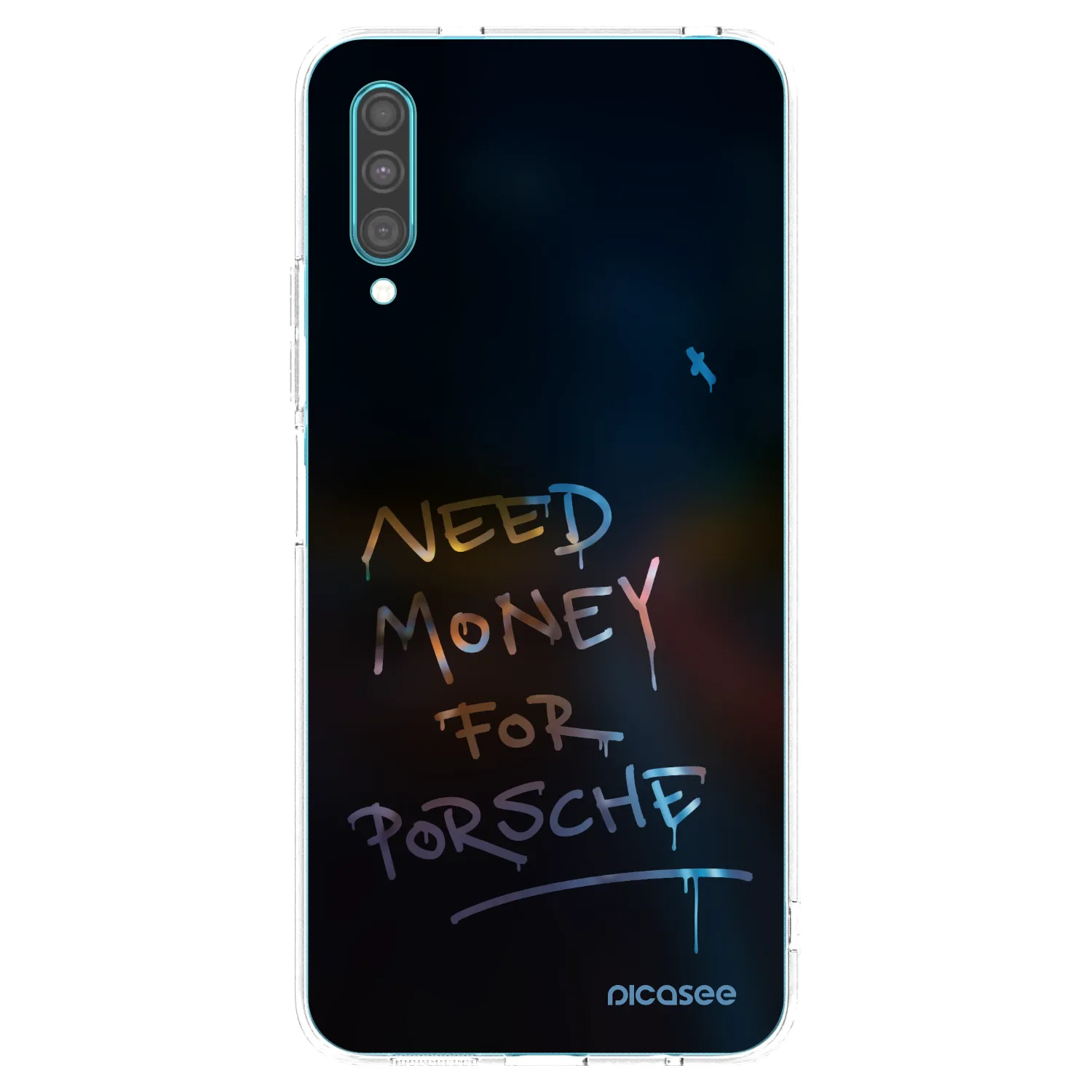 Picasee silikonowe przeźroczyste etui na Samsung Galaxy A30s A307F - Neon Nights