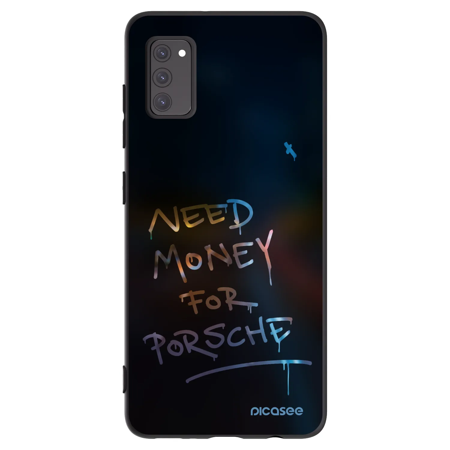Picasee silikonowe czarne etui na Samsung Galaxy A41 A415F - Neon Nights