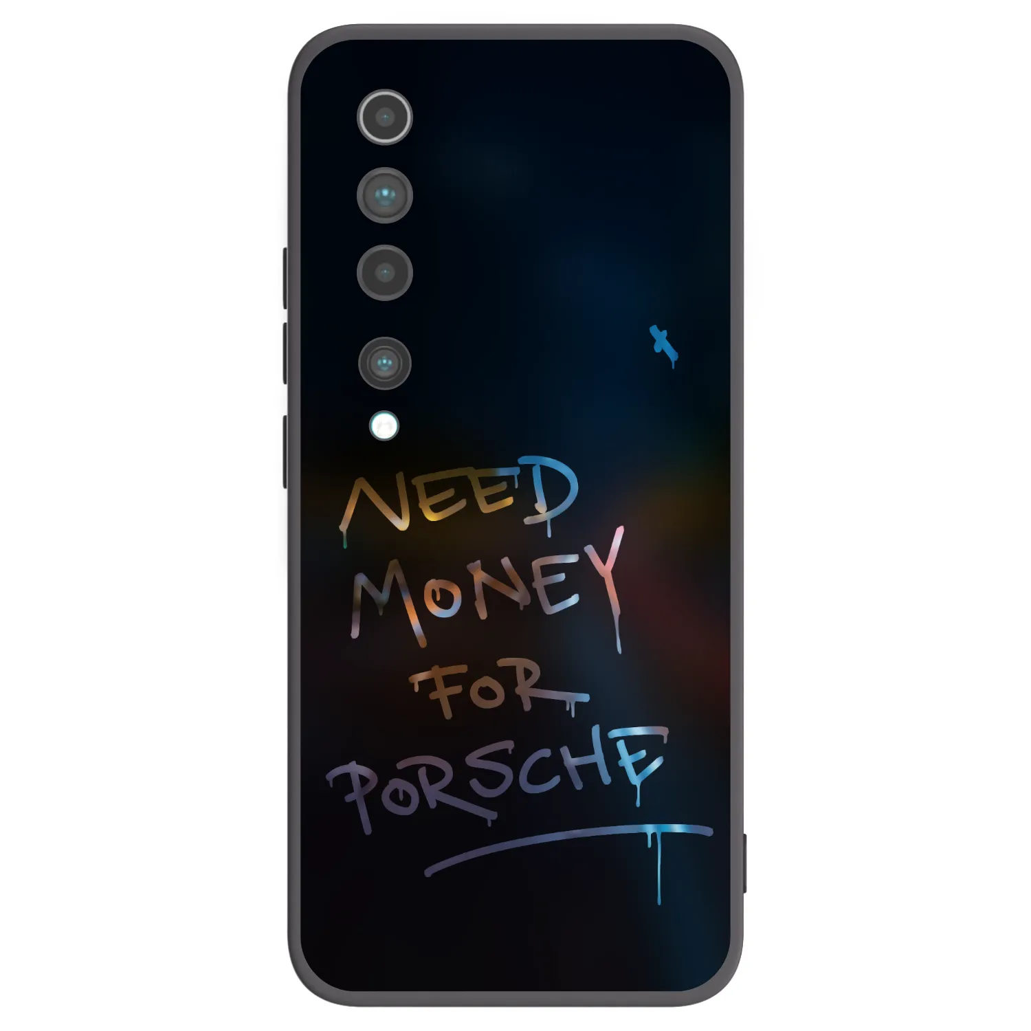 Picasee silikonowe czarne etui na Xiaomi Mi 10 - Neon Nights