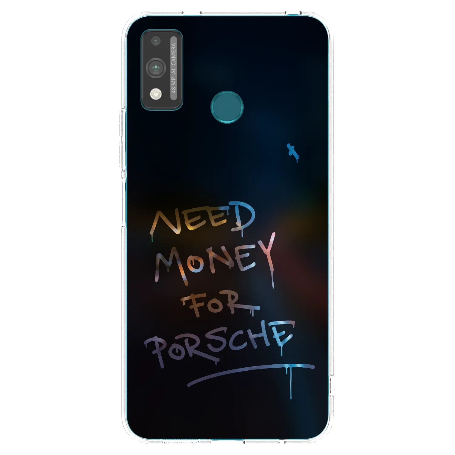 Picasee silikonowe przeźroczyste etui na Honor 9X Lite - Neon Nights