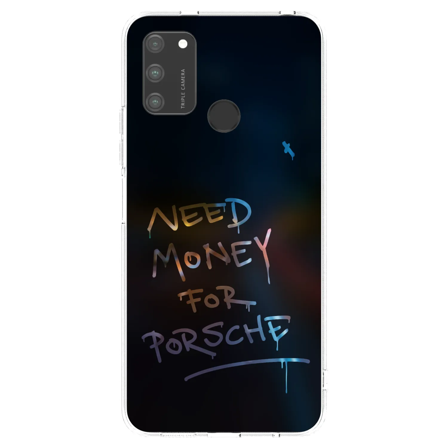Picasee silikonowe przeźroczyste etui na Honor 9A - Neon Nights
