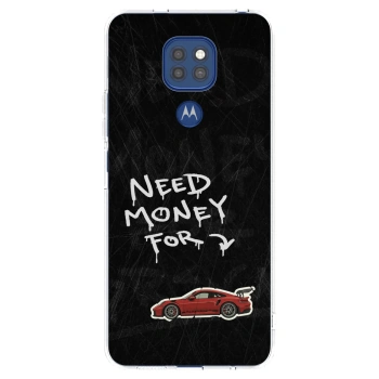 Picasee silikonowe przeźroczyste etui na Motorola Moto G9 Play - Track Mode