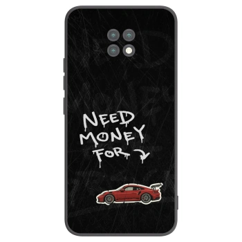 Picasee silikonowe czarne etui na Xiaomi Redmi Note 9T - Track Mode