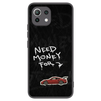Picasee silikonowe czarne etui na Xiaomi 11 Lite 5G NE - Track Mode