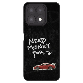 Picasee silikonowe czarne etui na Honor X8a - Track Mode