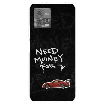 Picasee silikonowe przeźroczyste etui na Motorola Moto G72 - Track Mode