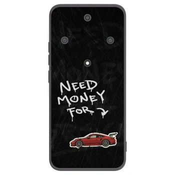 Picasee silikonowe czarne etui na Honor Magic5 Lite 5G - Track Mode