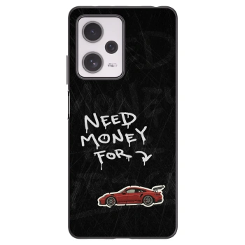 Picasee silikonowe czarne etui na Xiaomi Redmi Note 12 Pro+ 5G - Track Mode